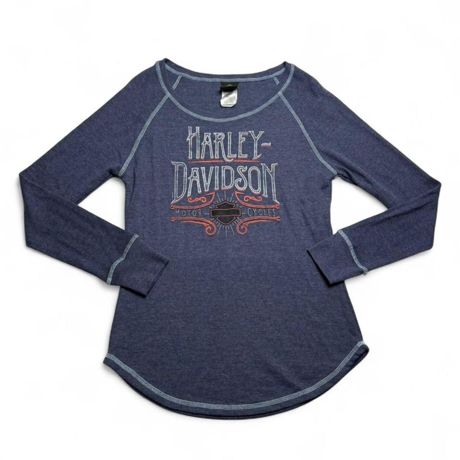 Harley Davidson Harley Davidson navy long sleeve shirt Size L Size L / US 10 / IT 46 - 7 Thumbnail