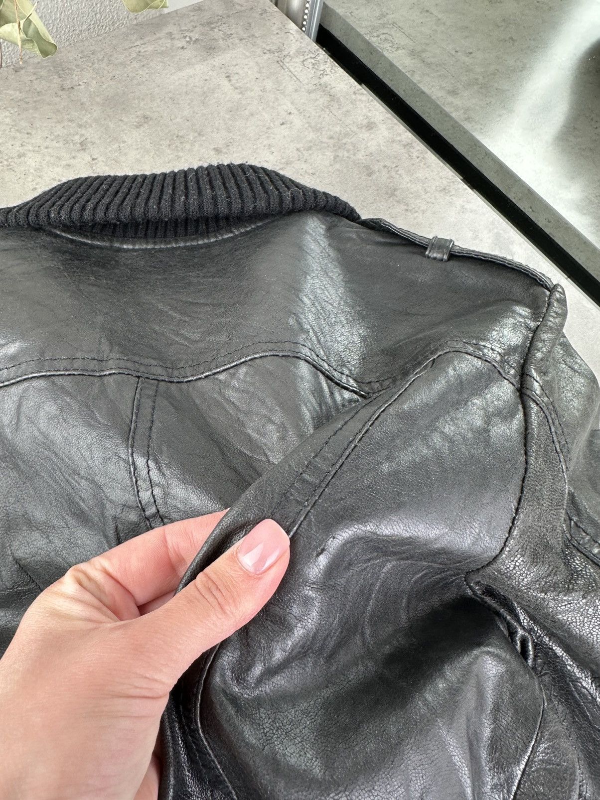 Japanese Brand Vintage Cropped Leather Jacket Size S / US 4 / IT 40 - 15 Thumbnail