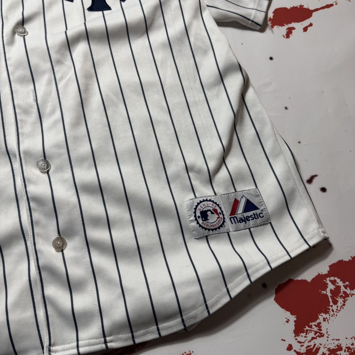 Majestic × New York Yankees × Vintage vintage 90s majestic x new york yankees jersey very rare Size US XL / EU 56 / 4 - 3 Thumbnail