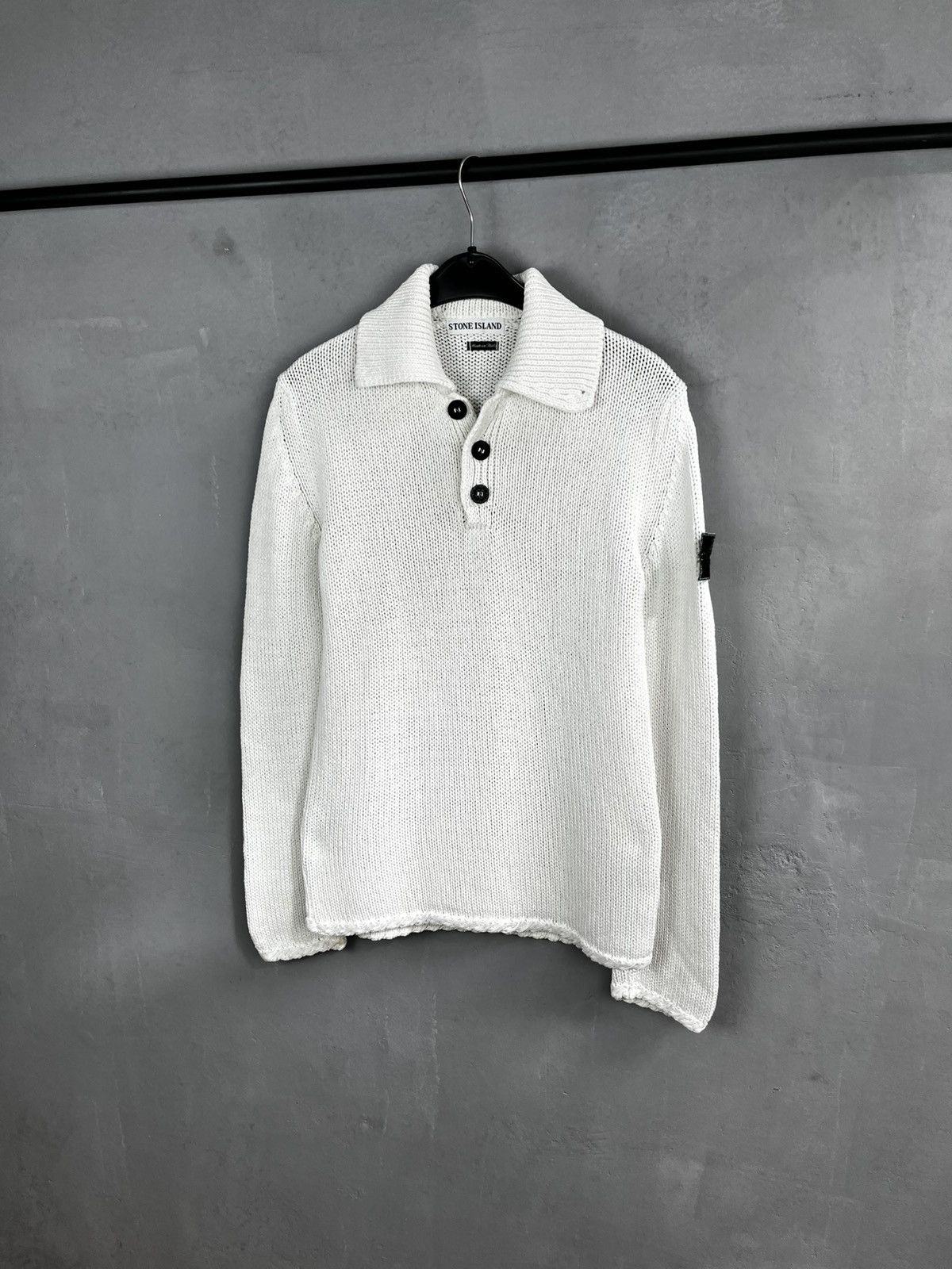 Stone Island × Vintage Stone Island SS 1998 Half Button Knit Size US S / EU 44-46 / 1 - 1 Thumbnail