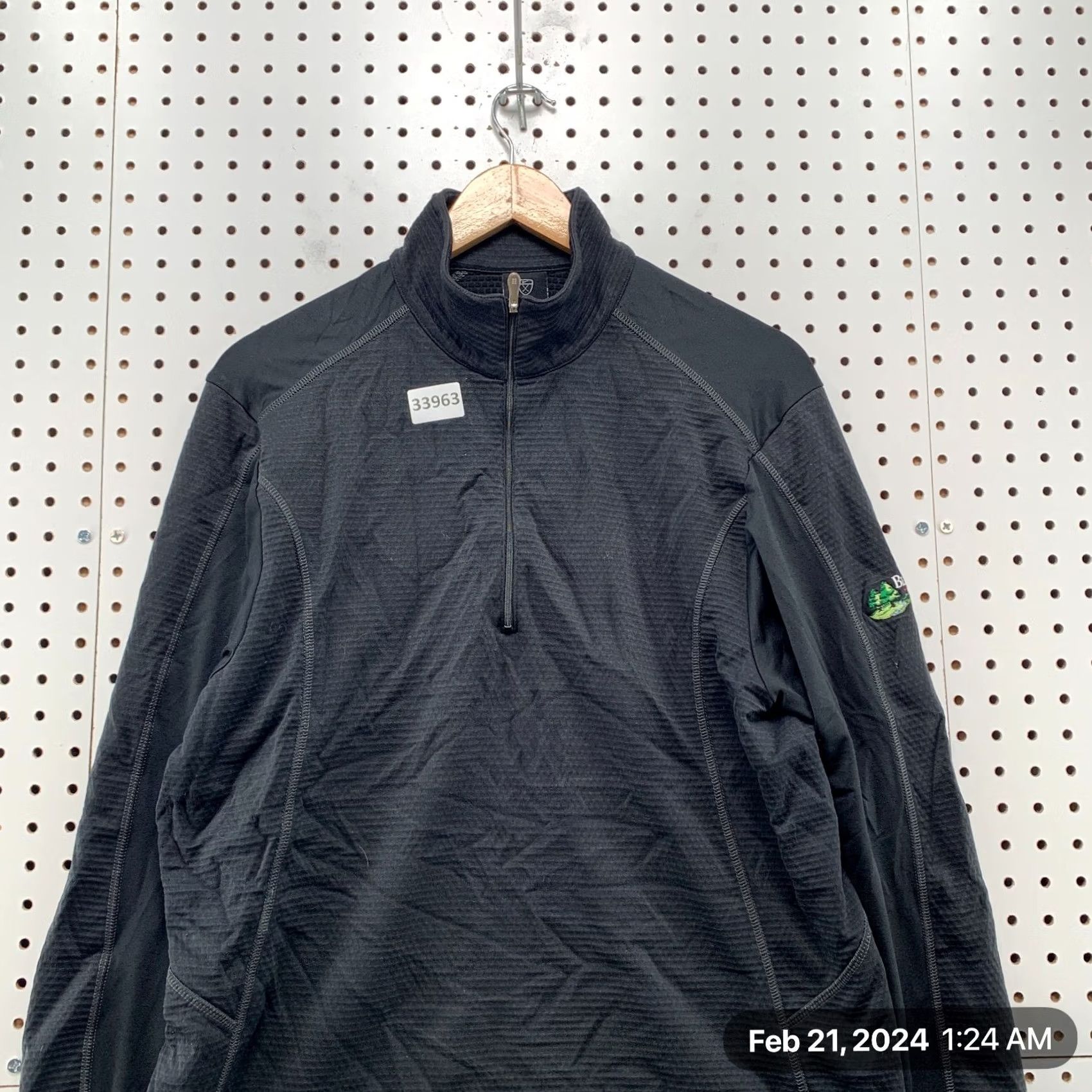 Nike Nike Golf 1/4 Zip Pullover Sweatshirt Mens Large Gray BlackBerry Oaks GC Size L / US 10 / IT 46 - 2 Thumbnail