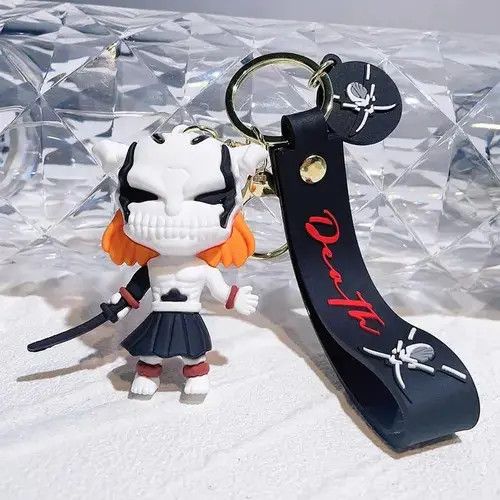 VIBE Kawaii Bleach Cosplay Kurosaki Ichigo KeyChain Size ONE SIZE - 4 Thumbnail