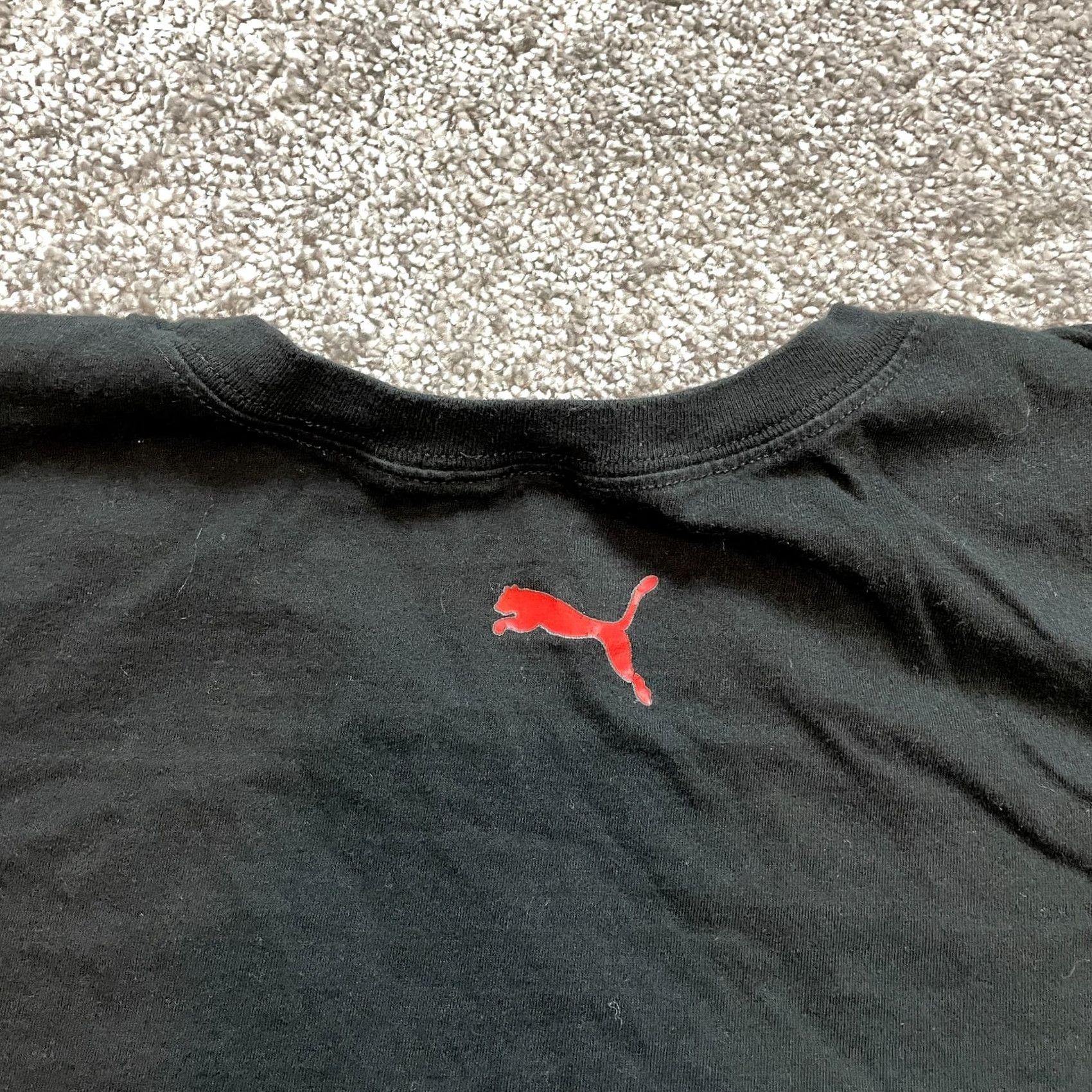 Puma Puma Tank Top Shirt Mens Large Black Sleeveless Shirt Exercise Red Logo Casual Size US L / EU 52-54 / 3 - 7 Thumbnail