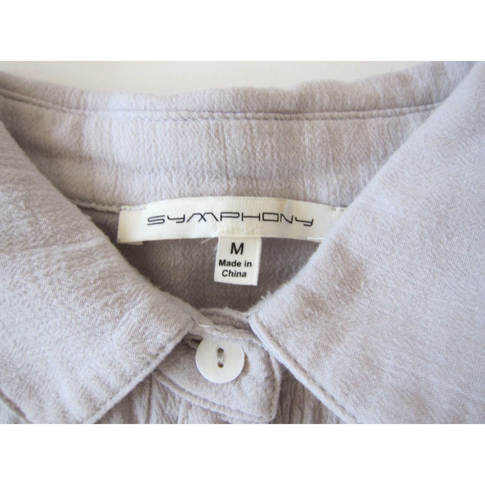 Vintage Symphony Shirt Dress Sleeveless Collared Tunic Cotton Gauze Stripe M Women Size M / US 6-8 / IT 42-44 - 4 Thumbnail