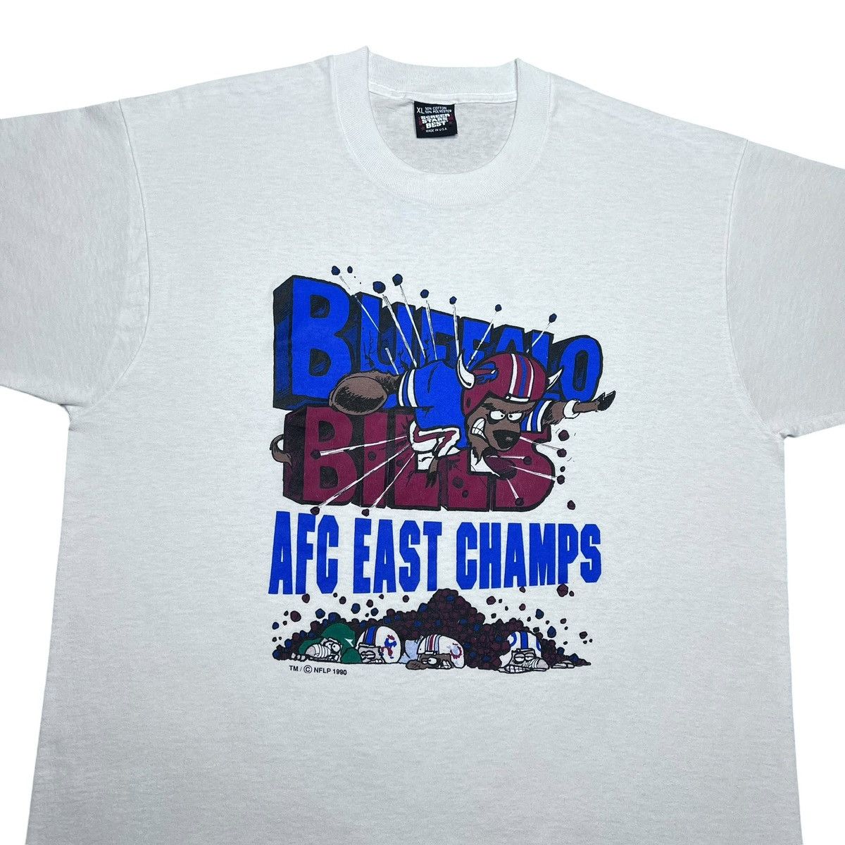 NFL Vintage 1990 NFL Buffalo Bills AFC East Champions T-Shirt Size US XL / EU 56 / 4 - 4 Thumbnail