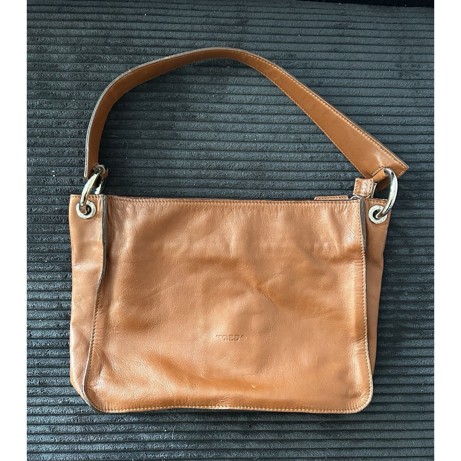 & Other Stories Tosca Blu Italian Brown Leather Hobo Bag with Silver-Toned Size ONE SIZE - 1 Thumbnail