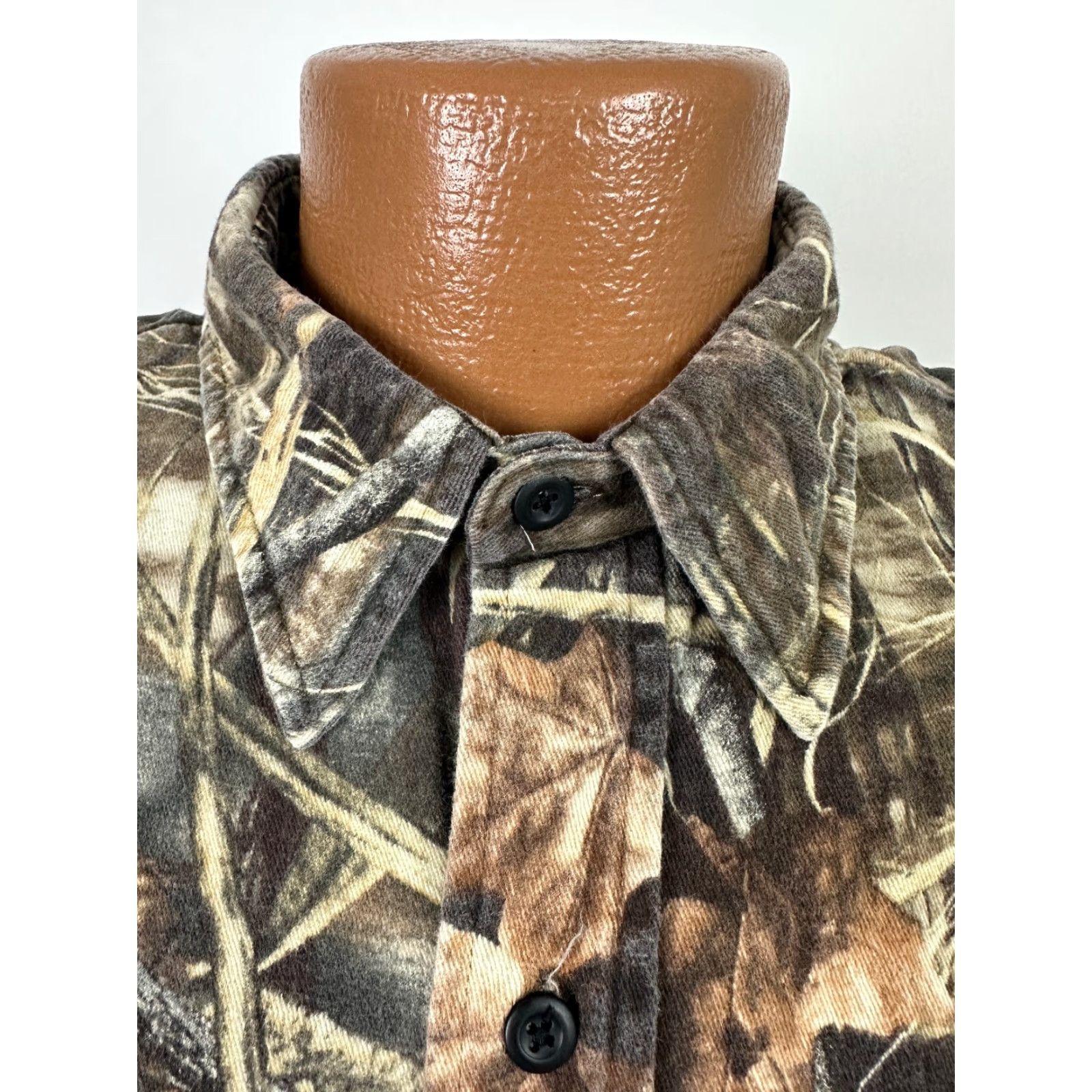 Vintage VINTAGE Classics Advantage Max-4 HD Camo Flannel Shirt XL Brown Long Sleeve Outdoor Mens Size US XL / EU 56 / 4 - 3 Thumbnail
