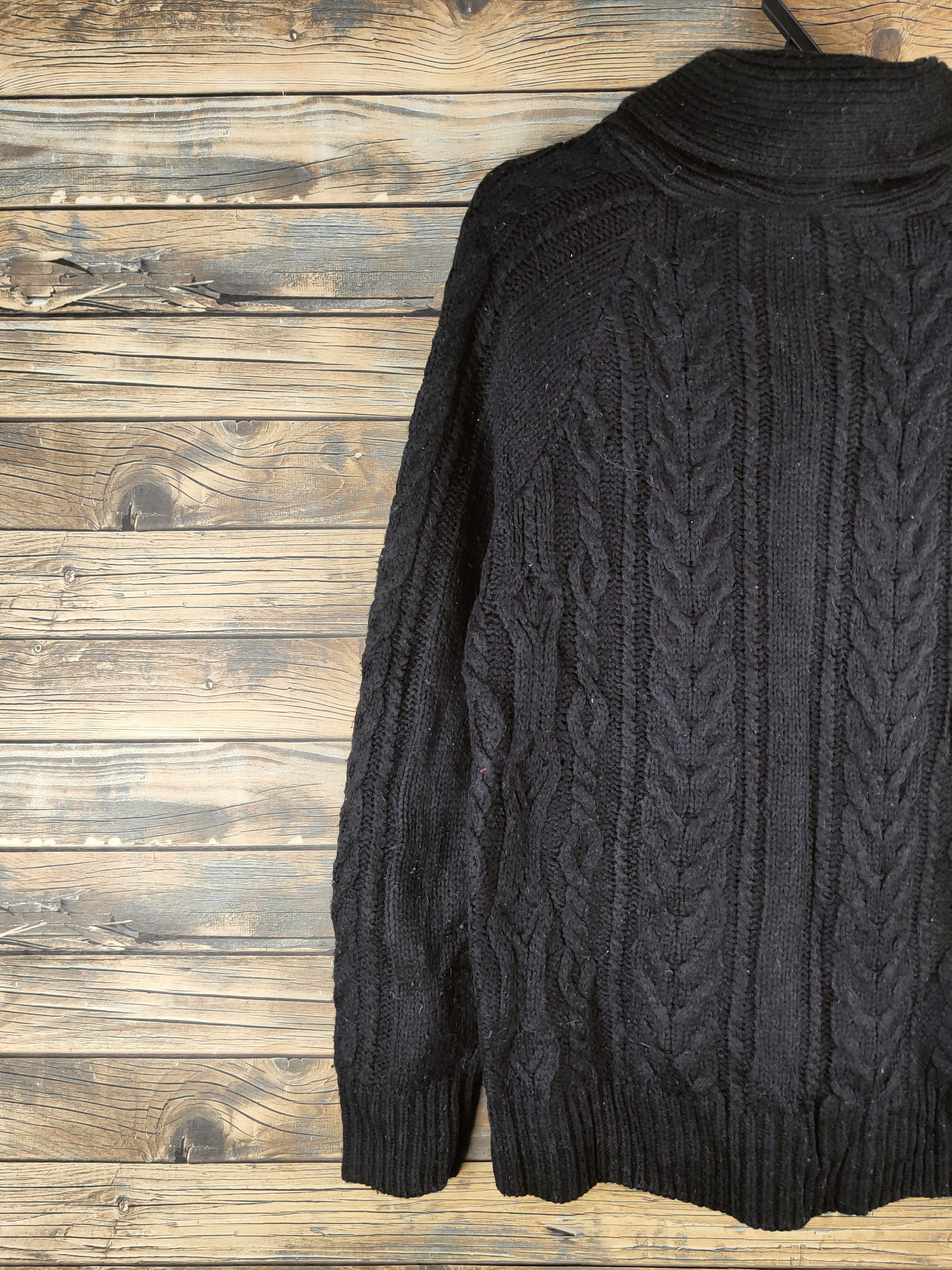 Japanese Brand DL Union Station Black Knitwear Sweaters #46-527 Size US M / EU 48-50 / 2 - 9 Thumbnail