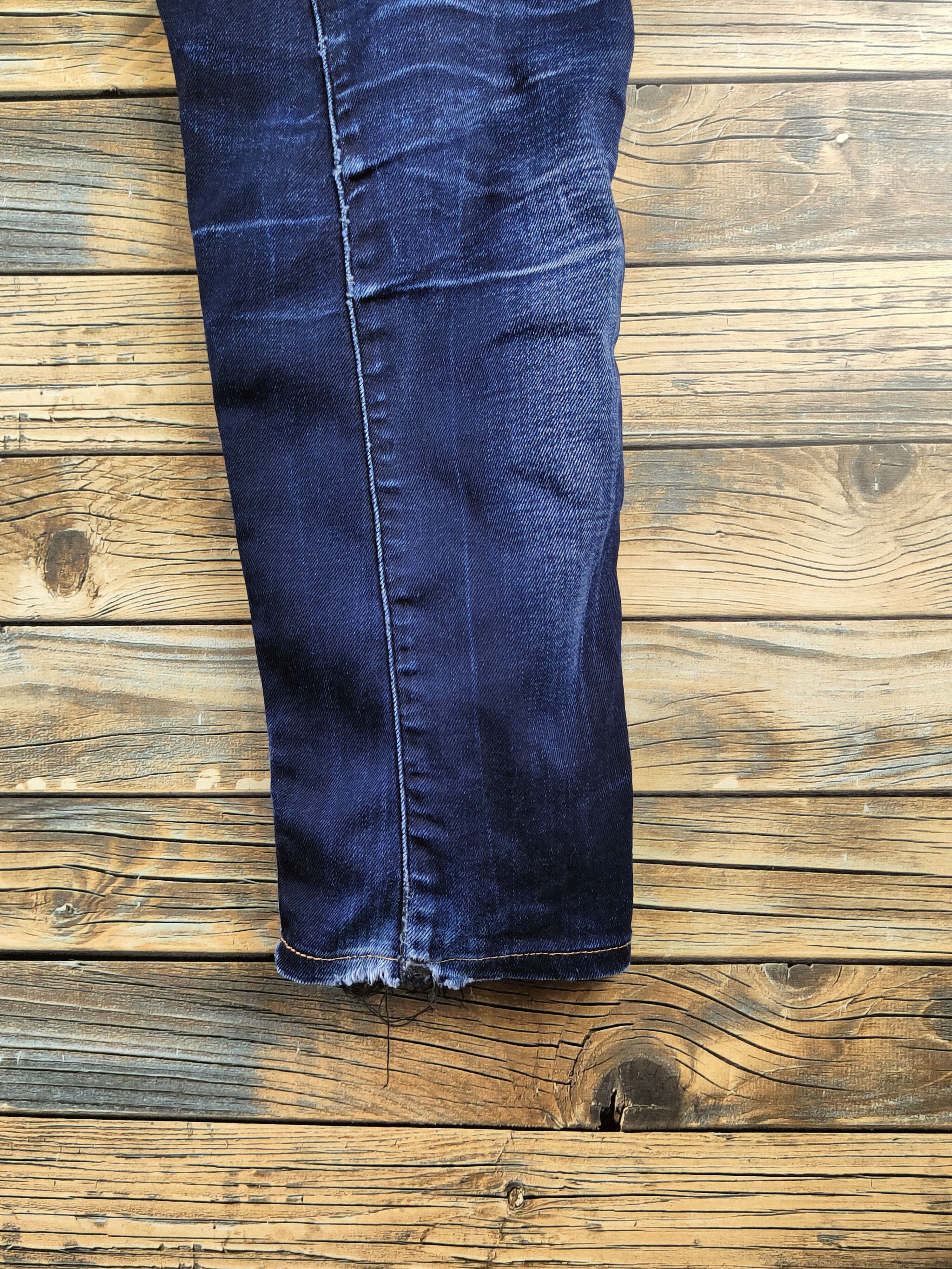 G-Star DL G-star Raw Dark Blue Distressed Ripped Jeans #S2889 Size US 33 - 14 Thumbnail