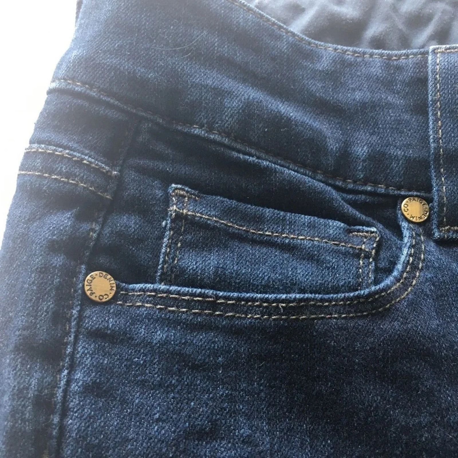 Paige Paige Hidden Hills Straight leg dark washed jeans, size 27 Size 28" / US 6 / IT 42 - 6 Thumbnail