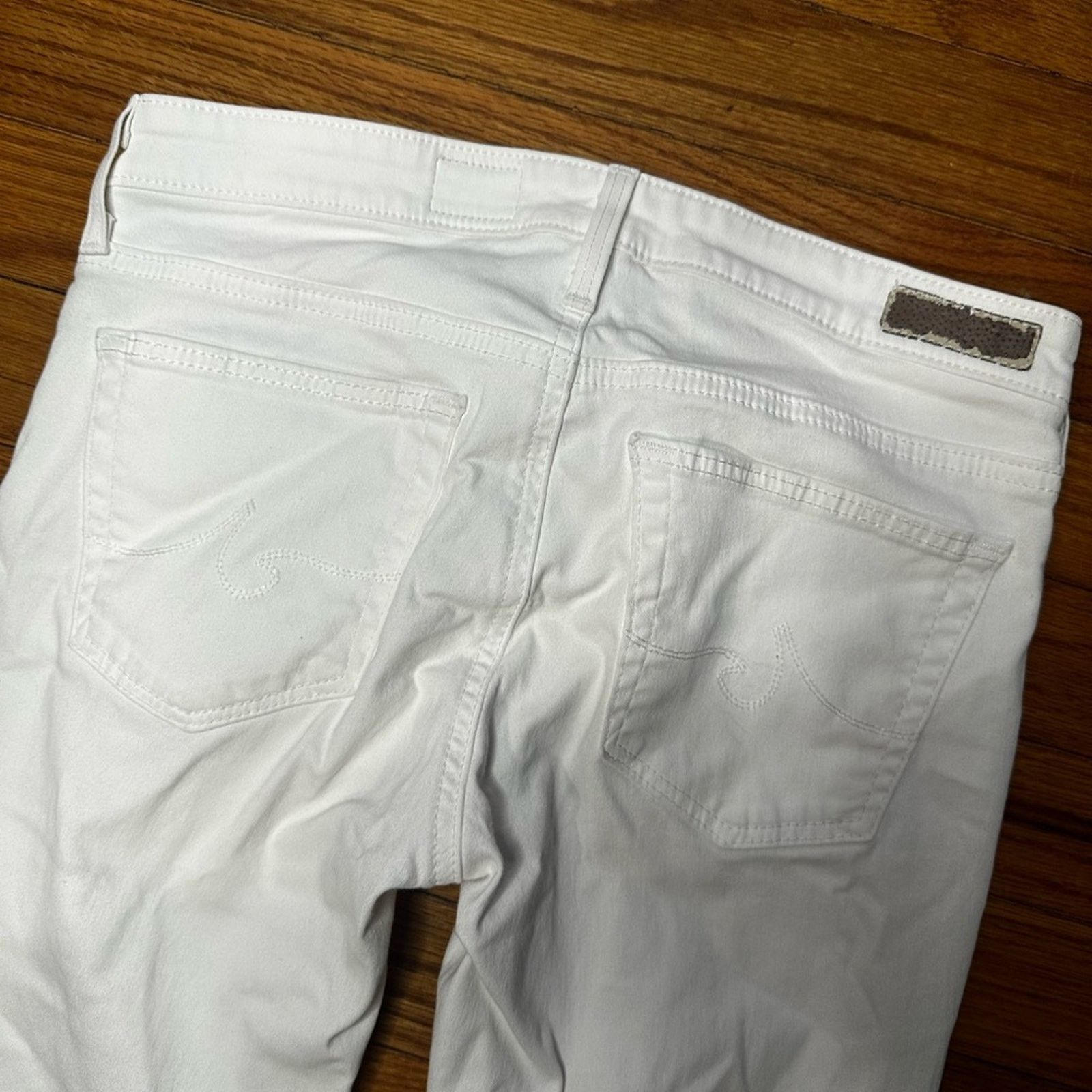 AG Adriano Goldschmied Adriano Goldschmied White Super Skinny Ankle Jeans Size 26" / US 2 / IT 38 - 11 Thumbnail
