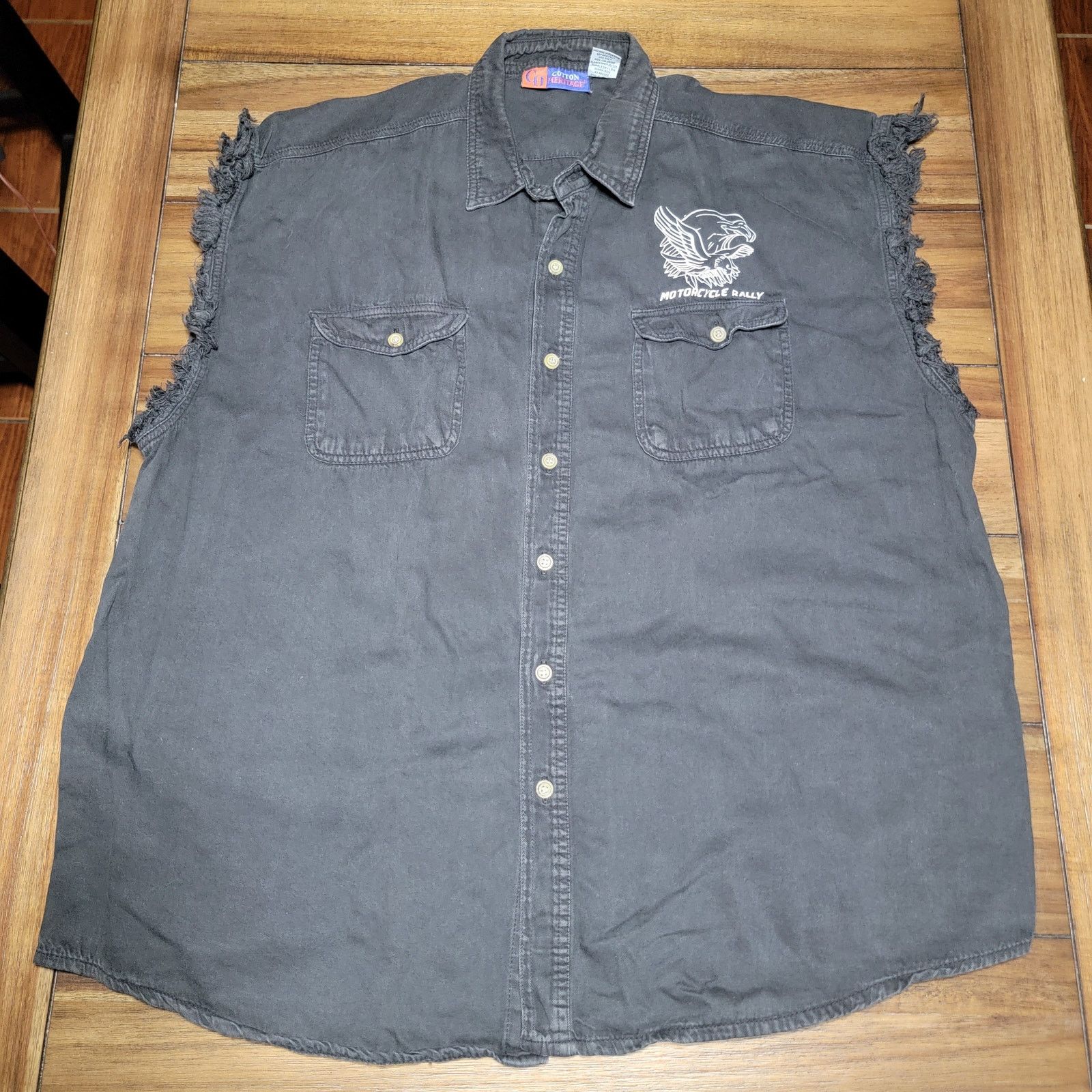Other Cotton Heritage Denim Top "Tx Biker Rally 2007" - XL Size US XL / EU 56 / 4 - 3 Thumbnail