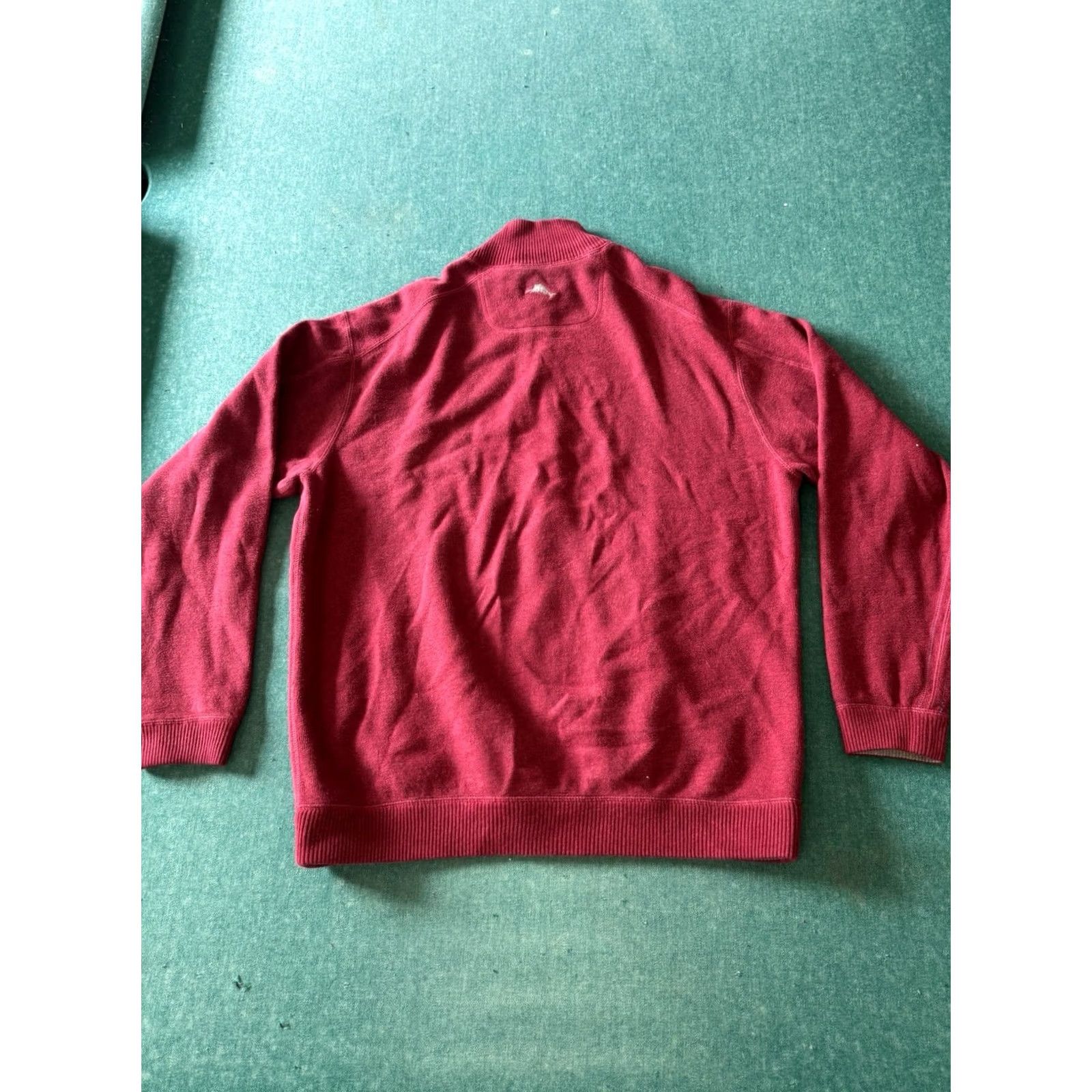 Tommy Bahama Tommy Bahama Reversible Hoodie Pullover 1/4 Zip Maroon Gray Large Men’s L Red Cotton Logo Shirt Size US L / EU 52-54 / 3 - 7 Thumbnail