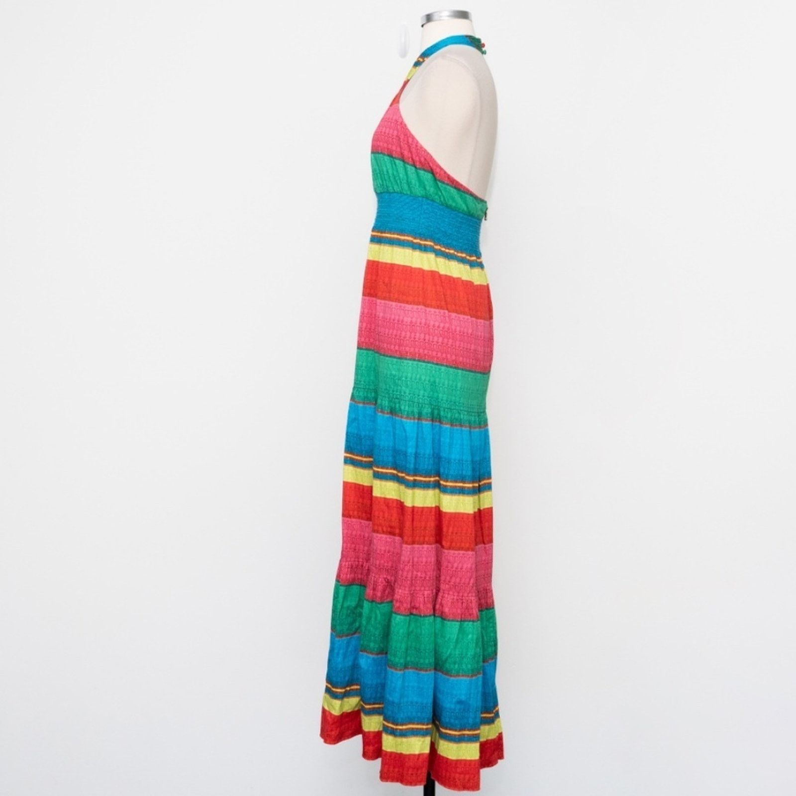 Alice + Olivia Alice And Olivia. Lyndon tiered halter neck maxi dress. Size XS / US 0-2 / IT 36-38 - 9 Thumbnail