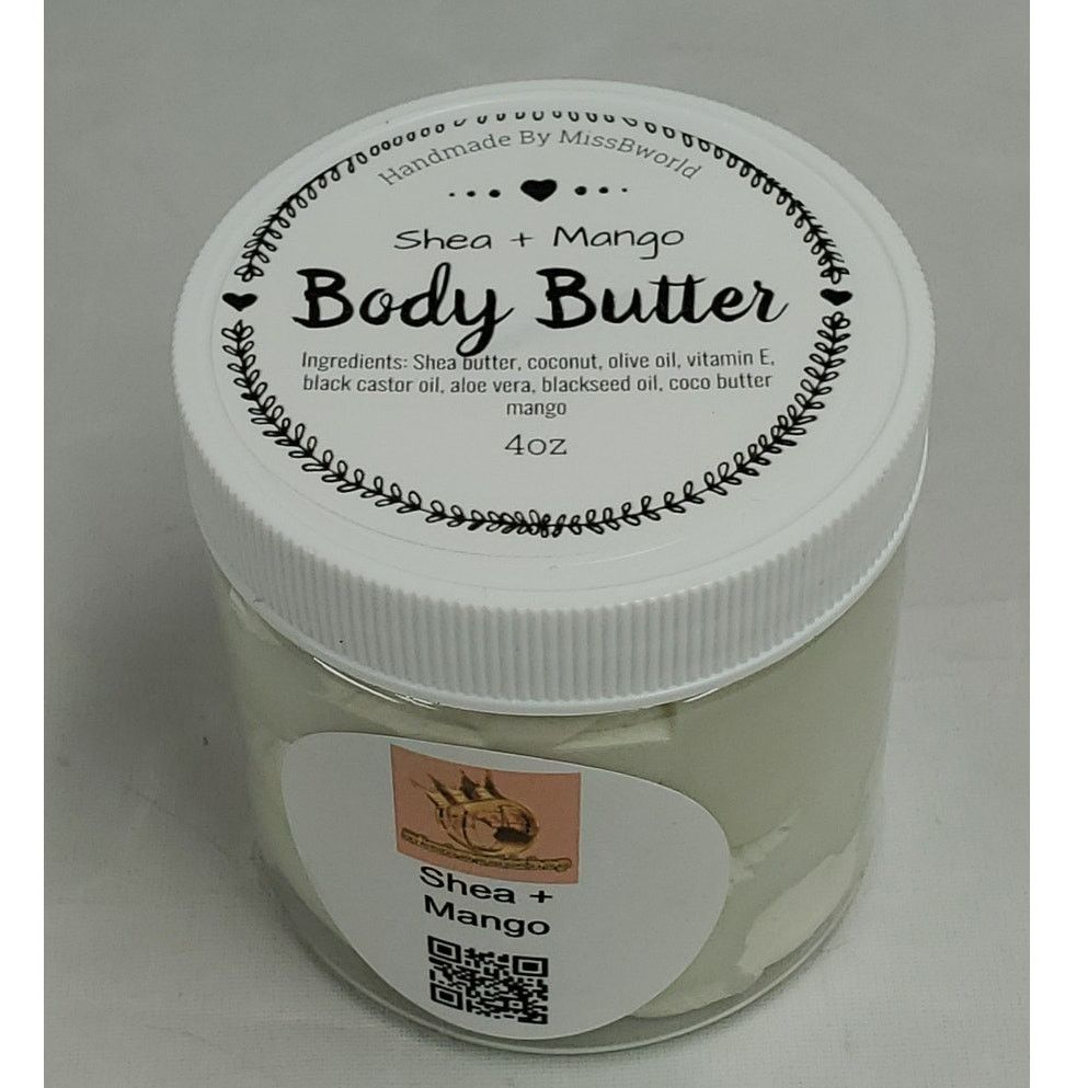 Handmade Shea Mango Body Butter Handmade Natural Moisturizer 4 oz Size ONE SIZE - 3 Thumbnail