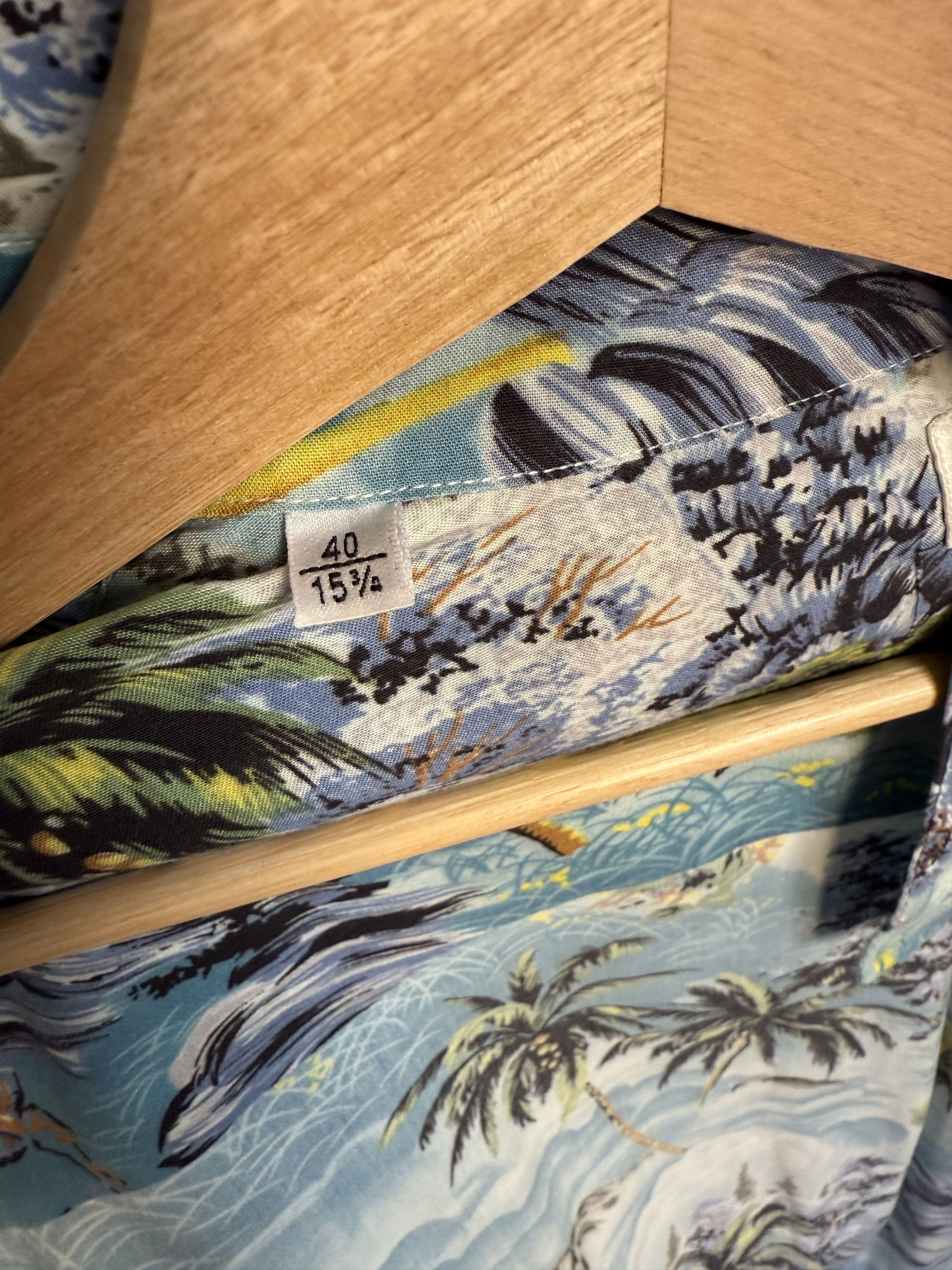 Saint Laurent Paris SS16 Raw Hem Hawaiian Shirt Size US M / EU 48-50 / 2 - 5 Thumbnail