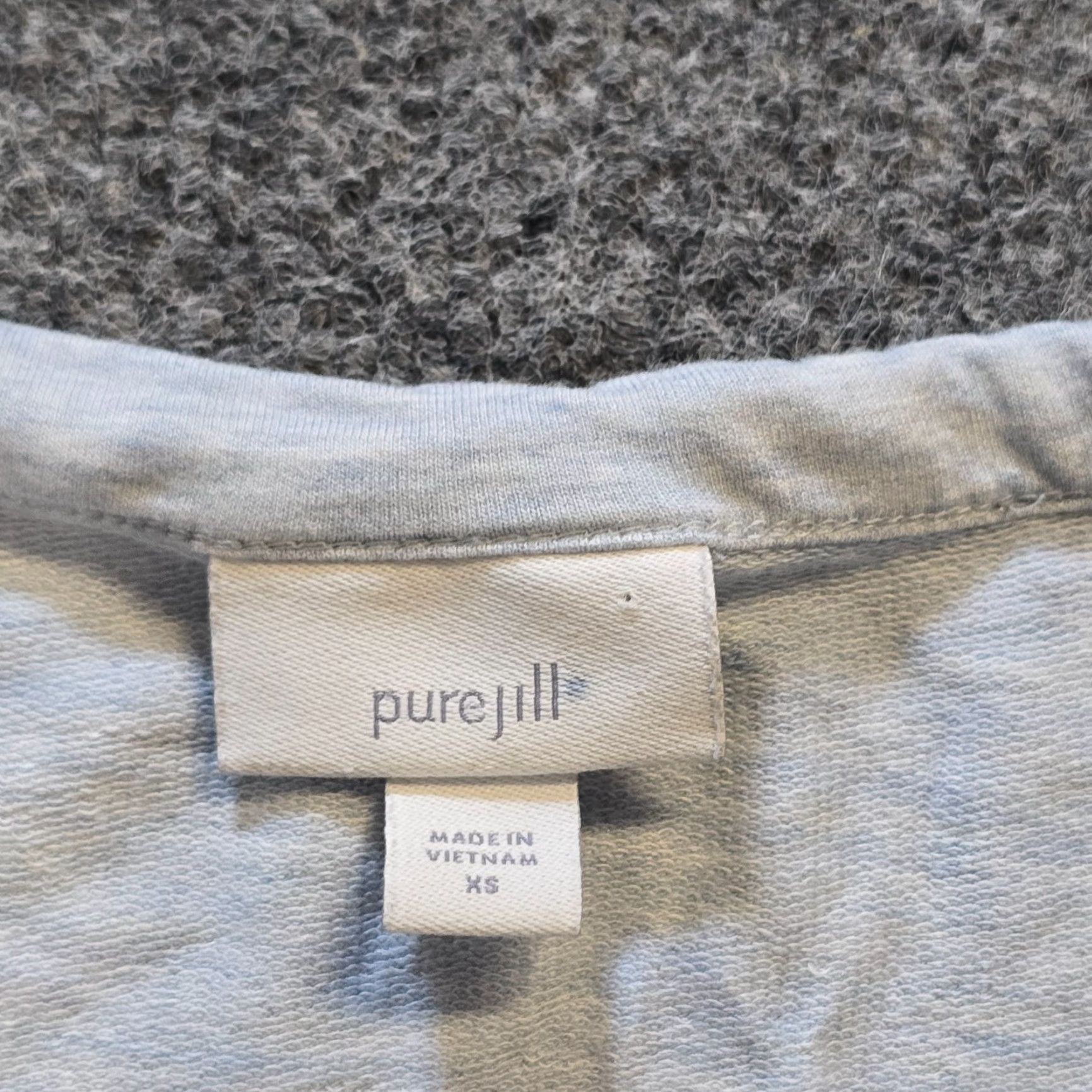 J. Jill J. Jill Top Womens XS Blue Pima Cotton Round Neck Long Sleeve Casual Capsule Shirt Size XS / US 0-2 / IT 36-38 - 3 Thumbnail