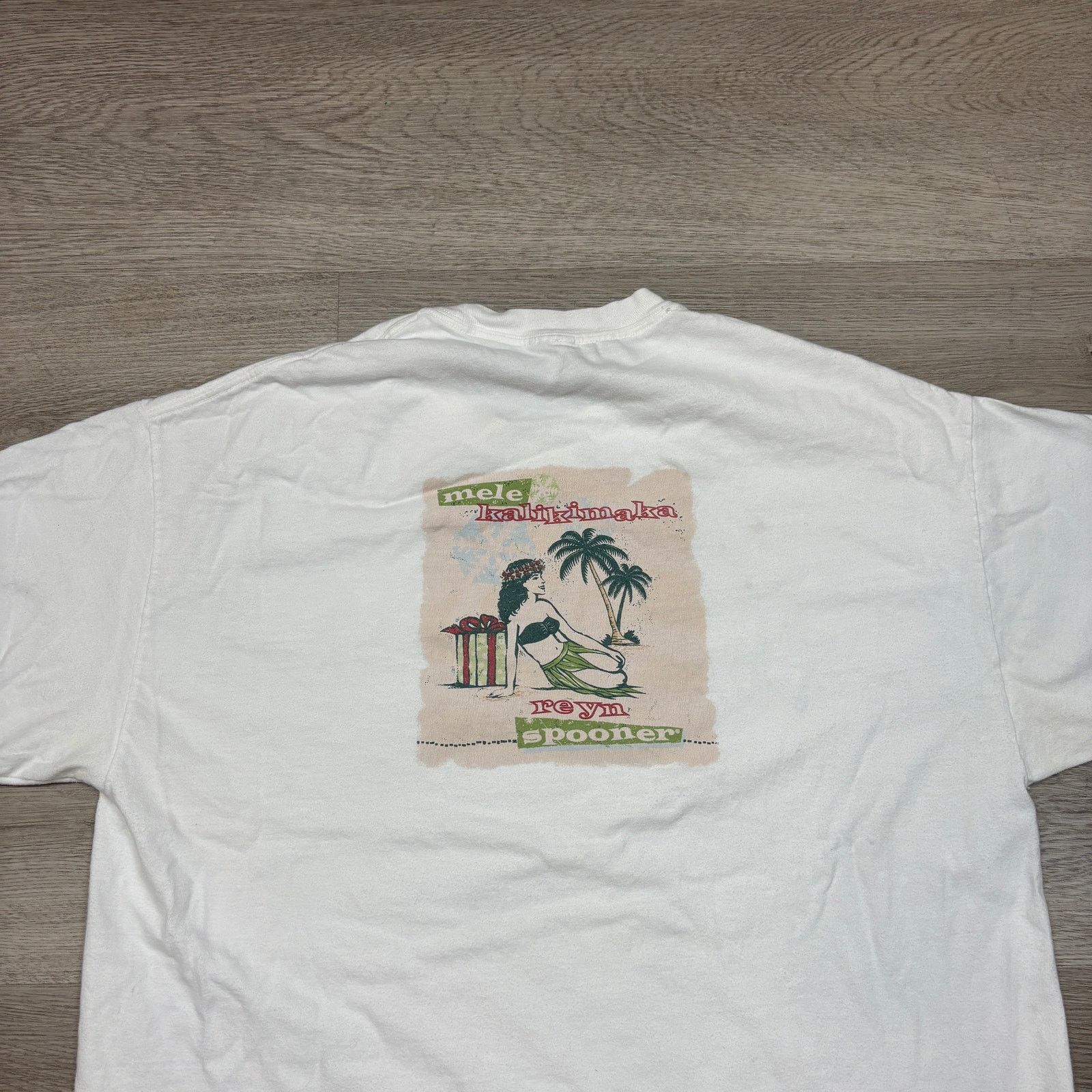 Reyn Spooner × Vintage Vintage Reyn Spooner Mele Kalikimaka Hula T Shirt Men's XL Size US XL / EU 56 / 4 - 3 Thumbnail