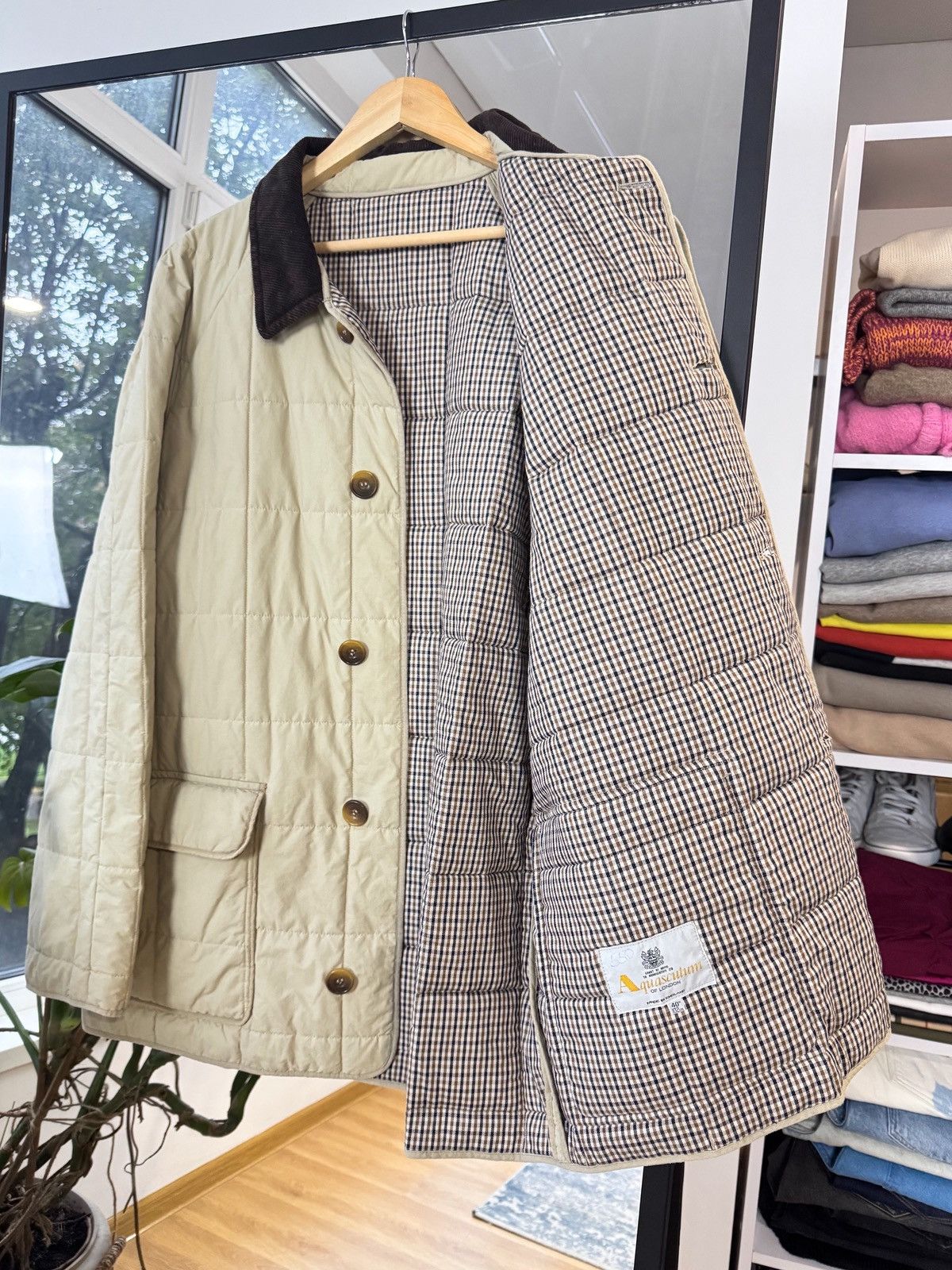 Aquascutum Aquascutum vintage quilted jacket size L-XL Size US L / EU 52-54 / 3 - 1 Thumbnail