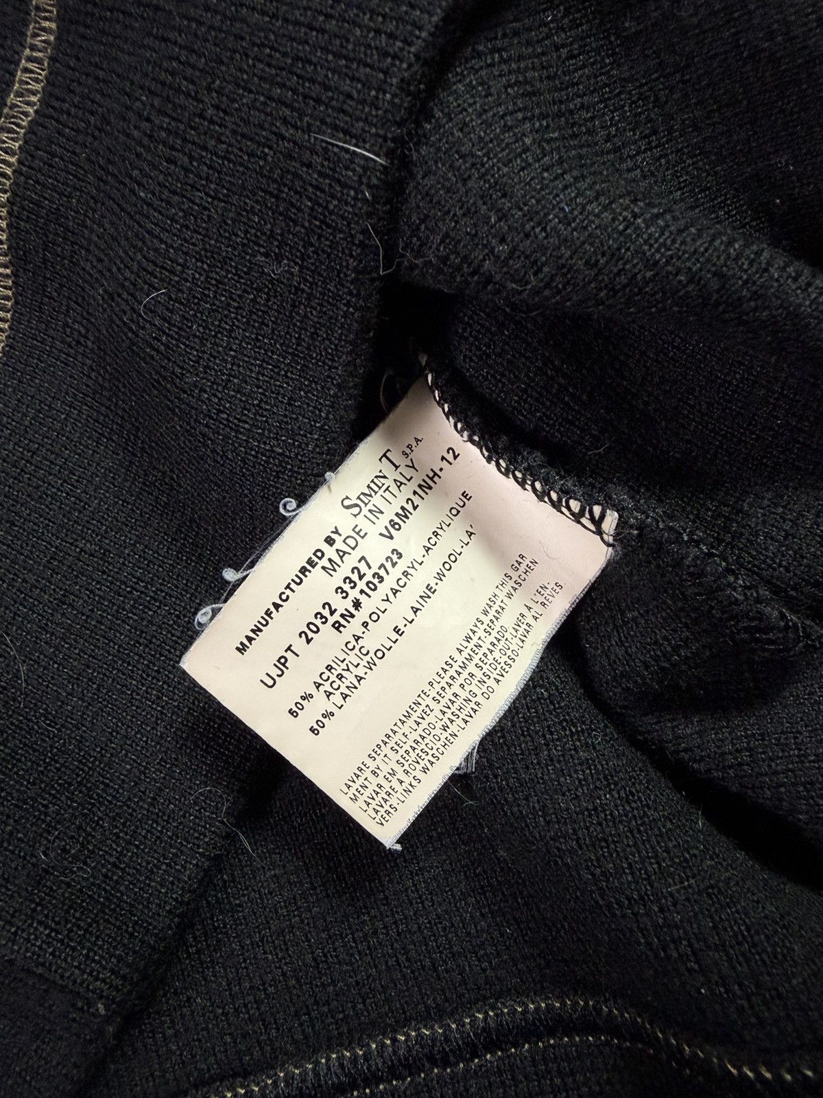 Armani 00s Armani Jeans Slim Fit Big Hood Archival Wool Hoodie M L Size US M / EU 48-50 / 2 - 11 Thumbnail