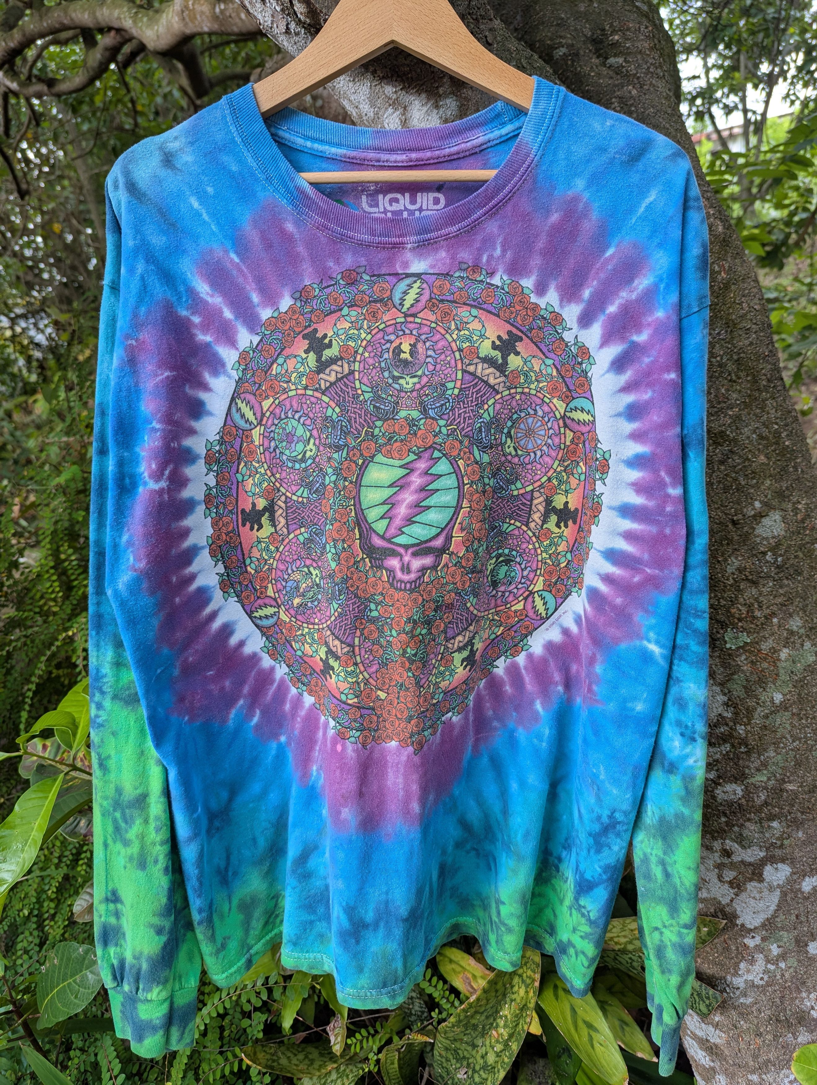 Band Tees THRASHED GRATEFUL DEAD TIE DYE LONG SLEEVE TSHIRT Size US L / EU 52-54 / 3 - 1 Thumbnail