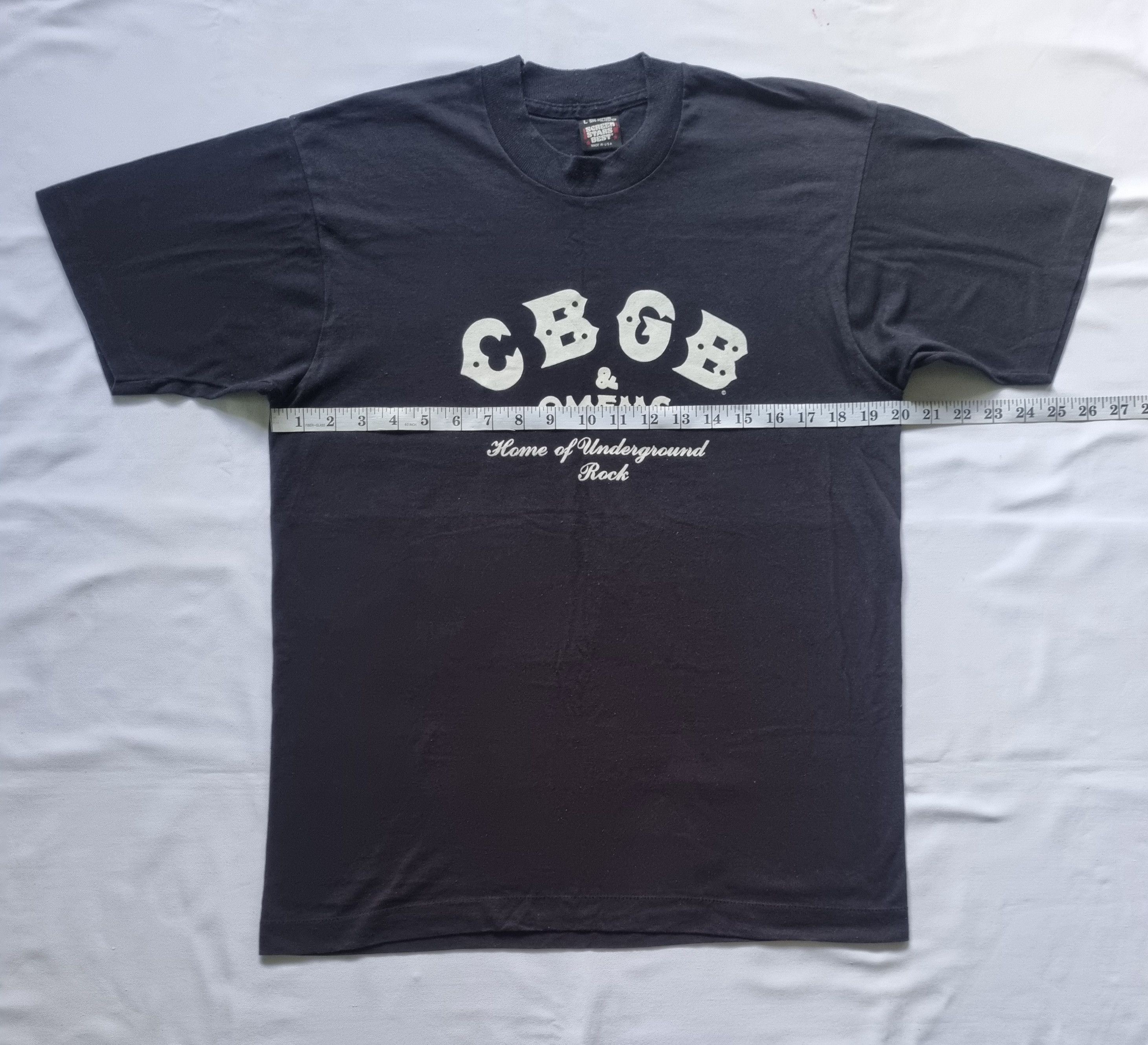 Band Tees × Vintage Vintage CBGB OMFUG HOME Of Underground Rock T Shirt Size US L / EU 52-54 / 3 - 3 Thumbnail