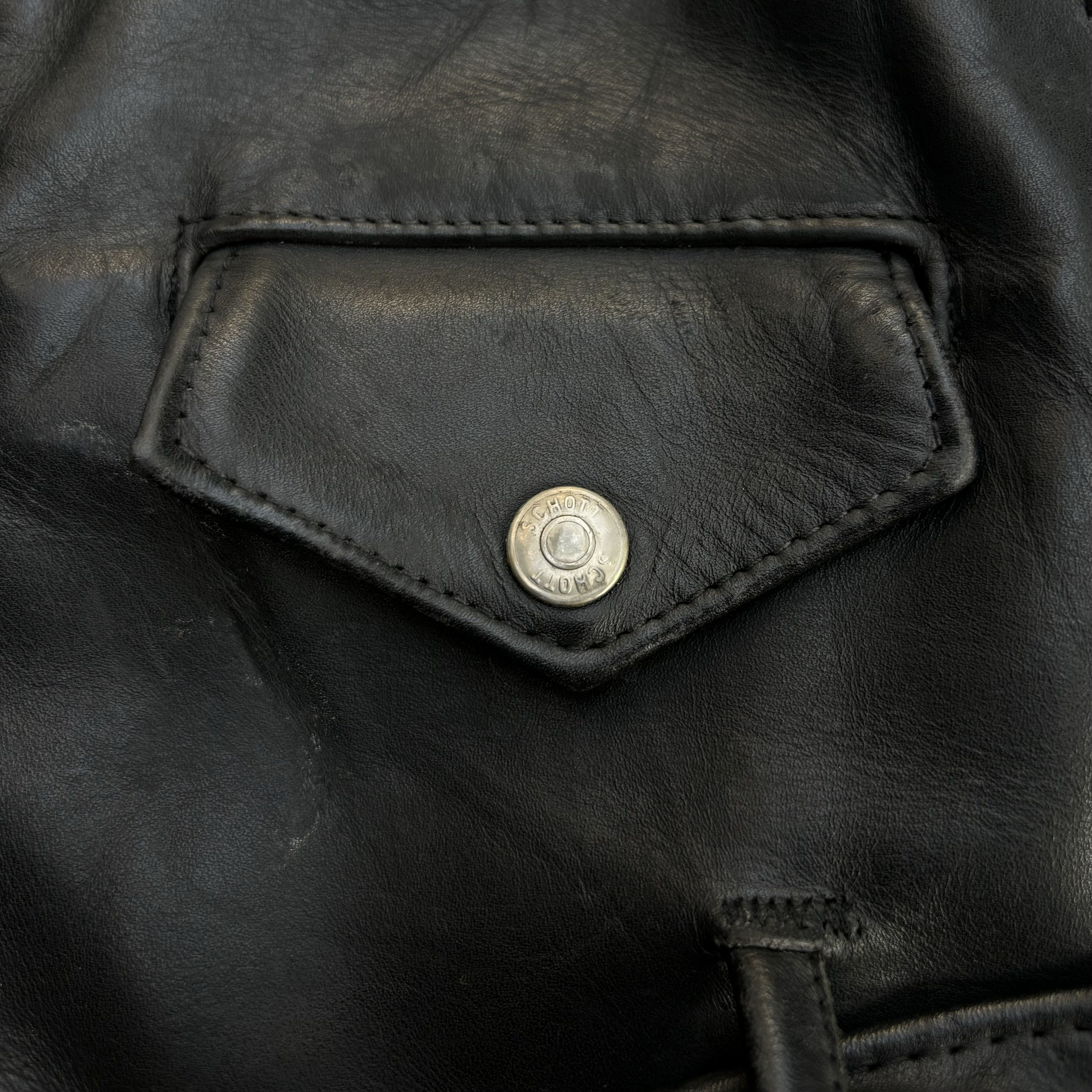 Schott Vintage Schott Perfecto 618 Leather Jacket Size US M / EU 48-50 / 2 - 12 Thumbnail