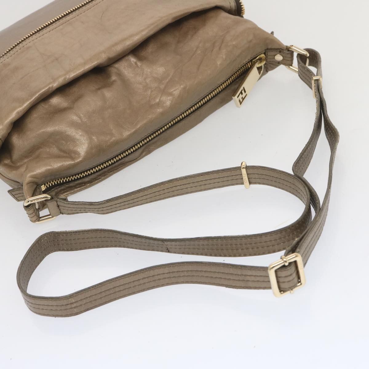 Fendi FENDI Shoulder Bag Leather Bronze Size ONE SIZE - 7 Thumbnail