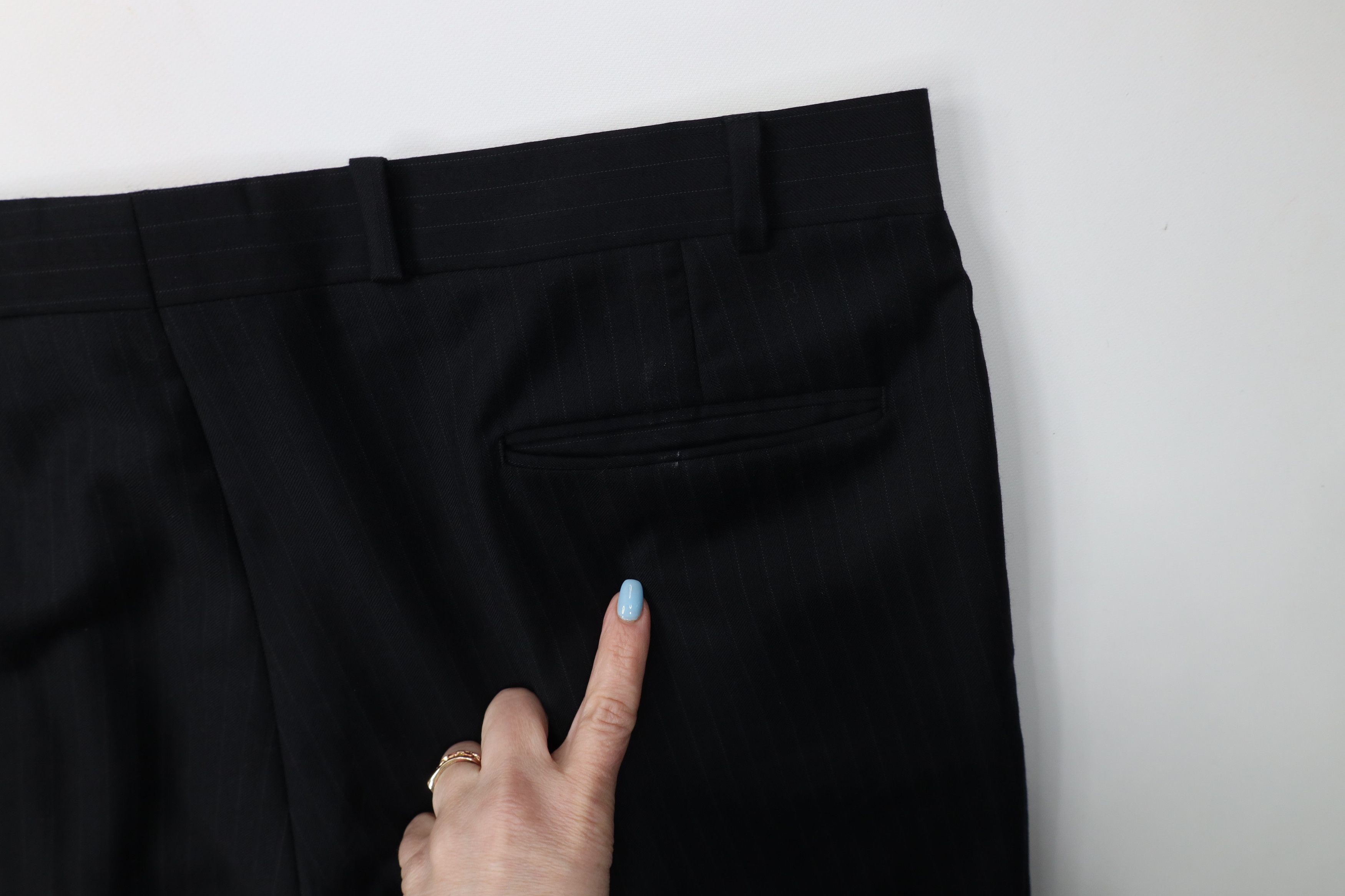 Vintage Vintage 90s Streetwear Wool Knit Wide Leg Chino Pants Black Size US 38 / EU 54 - 13 Thumbnail