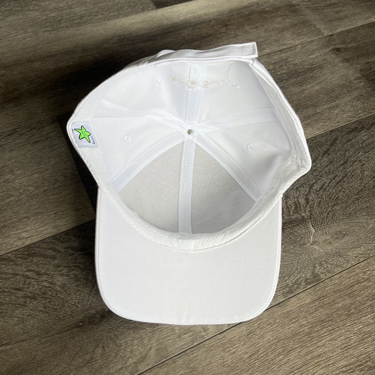 Asspizza Asspizza Face Velcro White on White Embroidered Logo Hat Size ONE SIZE - 4 Thumbnail