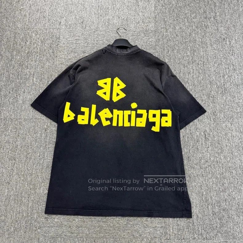 Balenciaga Balenciaga Tape Logo Short Sleeve Tee. Size US XS / EU 42 / 0 - 5 Thumbnail