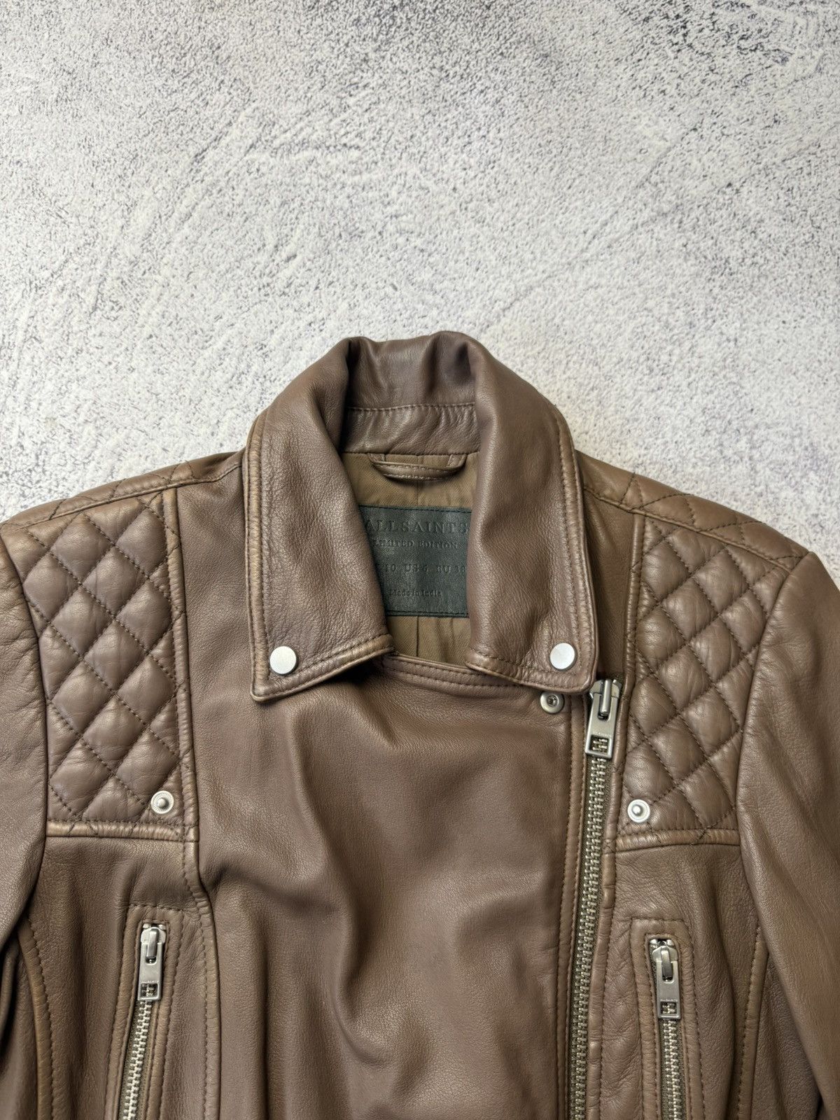 Allsaints Vintage Allsaints Limited Edition Leather Biker Jacket Japan Size M / US 6-8 / IT 42-44 - 9 Thumbnail