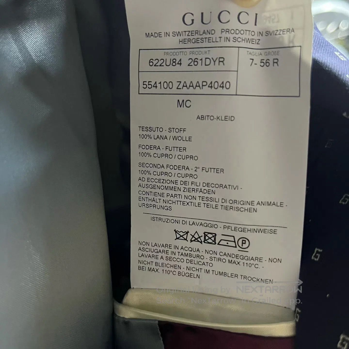 Gucci Guicci size 46 Origin print collar, single-button long slee Size 46R - 3 Thumbnail
