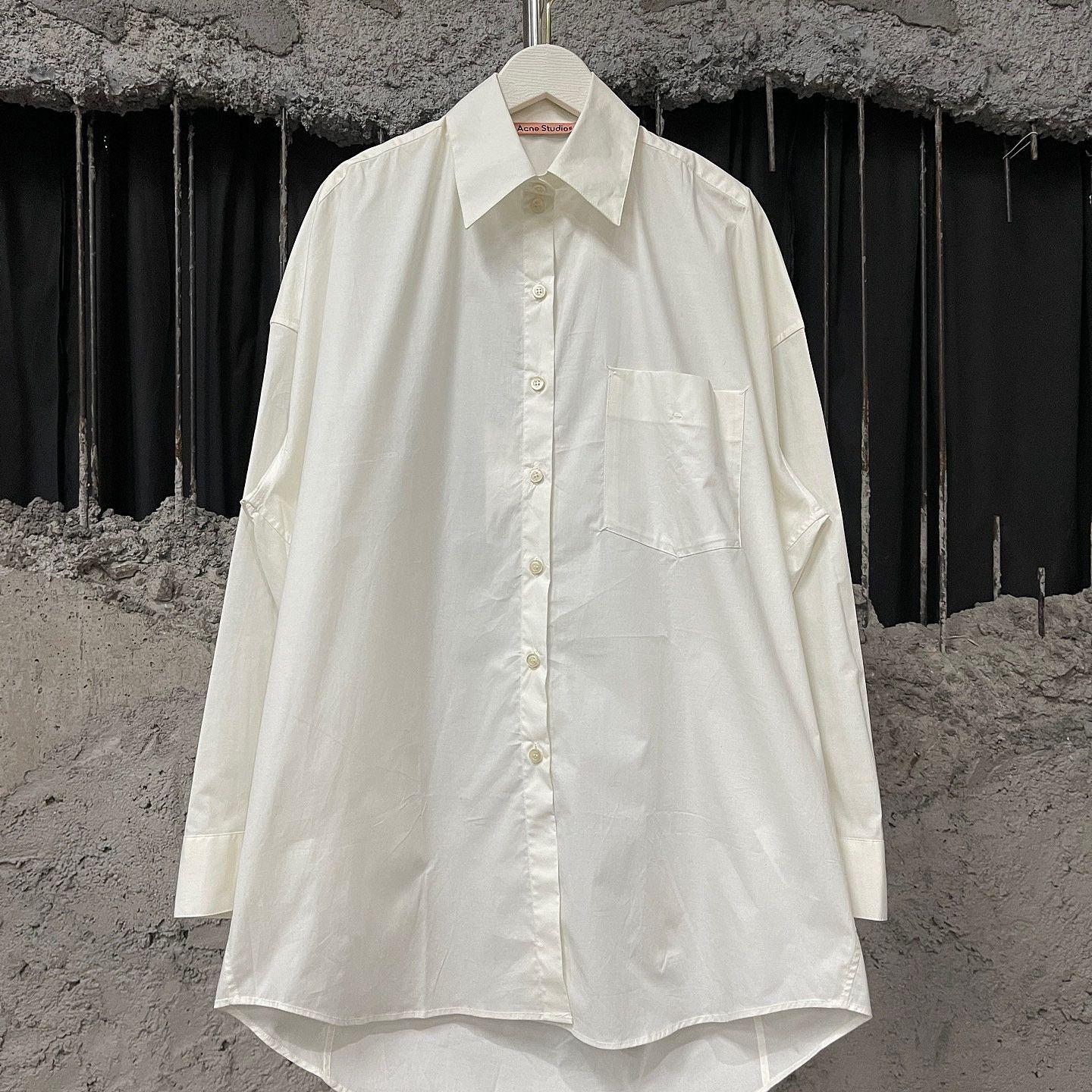 Acne Studios Acne Studios White Cotton Button Up Shirt Size 34 Size XXS / US 00 / IT 34 - 1 Thumbnail
