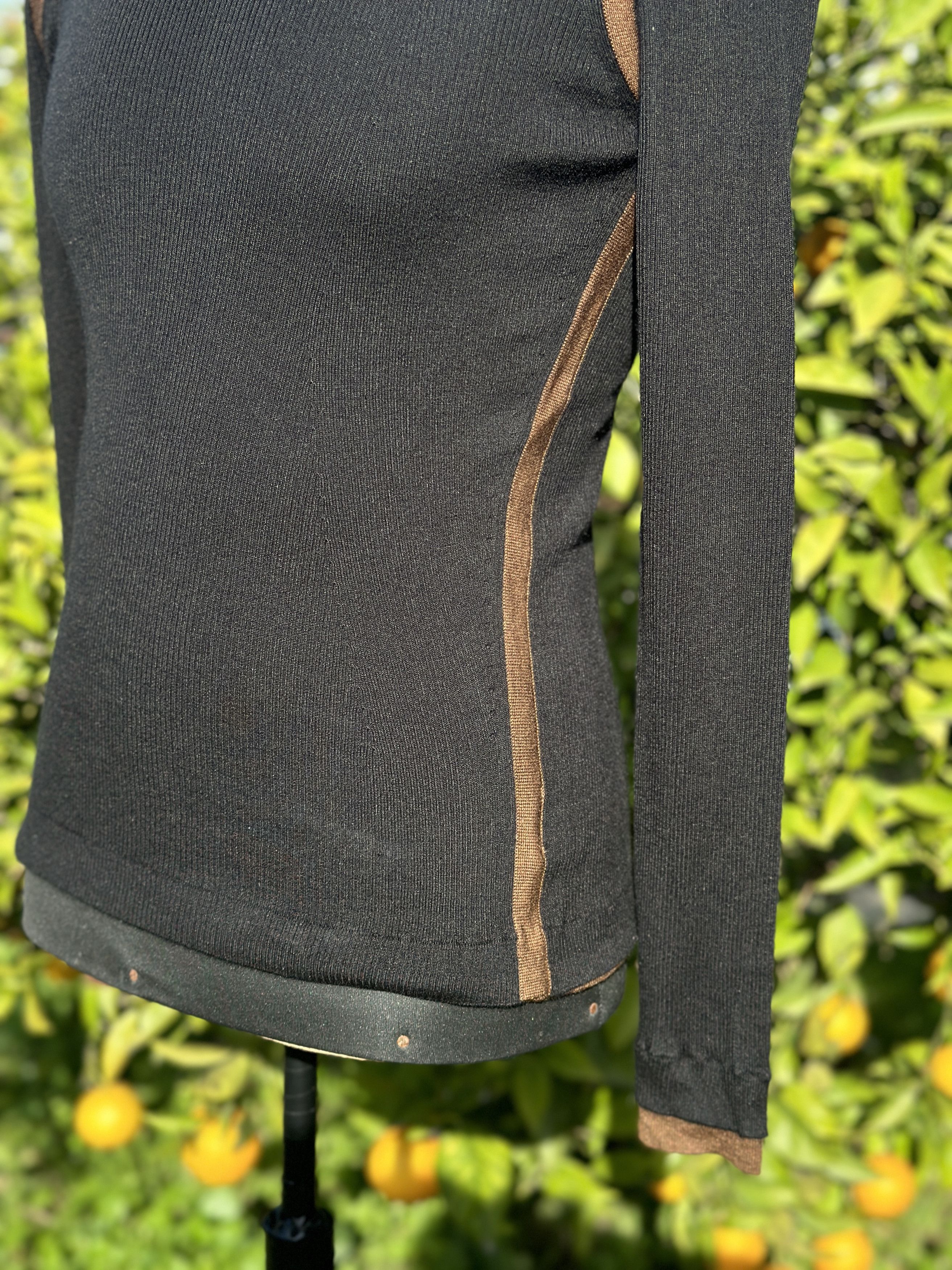 Akris Akris Wool Cashmere Silk Turtleneck Top Black Trim 40 US 10 Size M / US 6-8 / IT 42-44 - 7 Thumbnail
