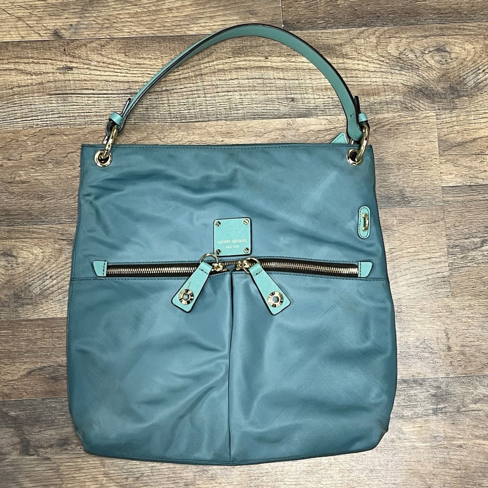 Henri Bendel Henri Bendel Jetsetter Crossbody Shoulder Bag Teal 13x13 Size ONE SIZE - 1 Thumbnail
