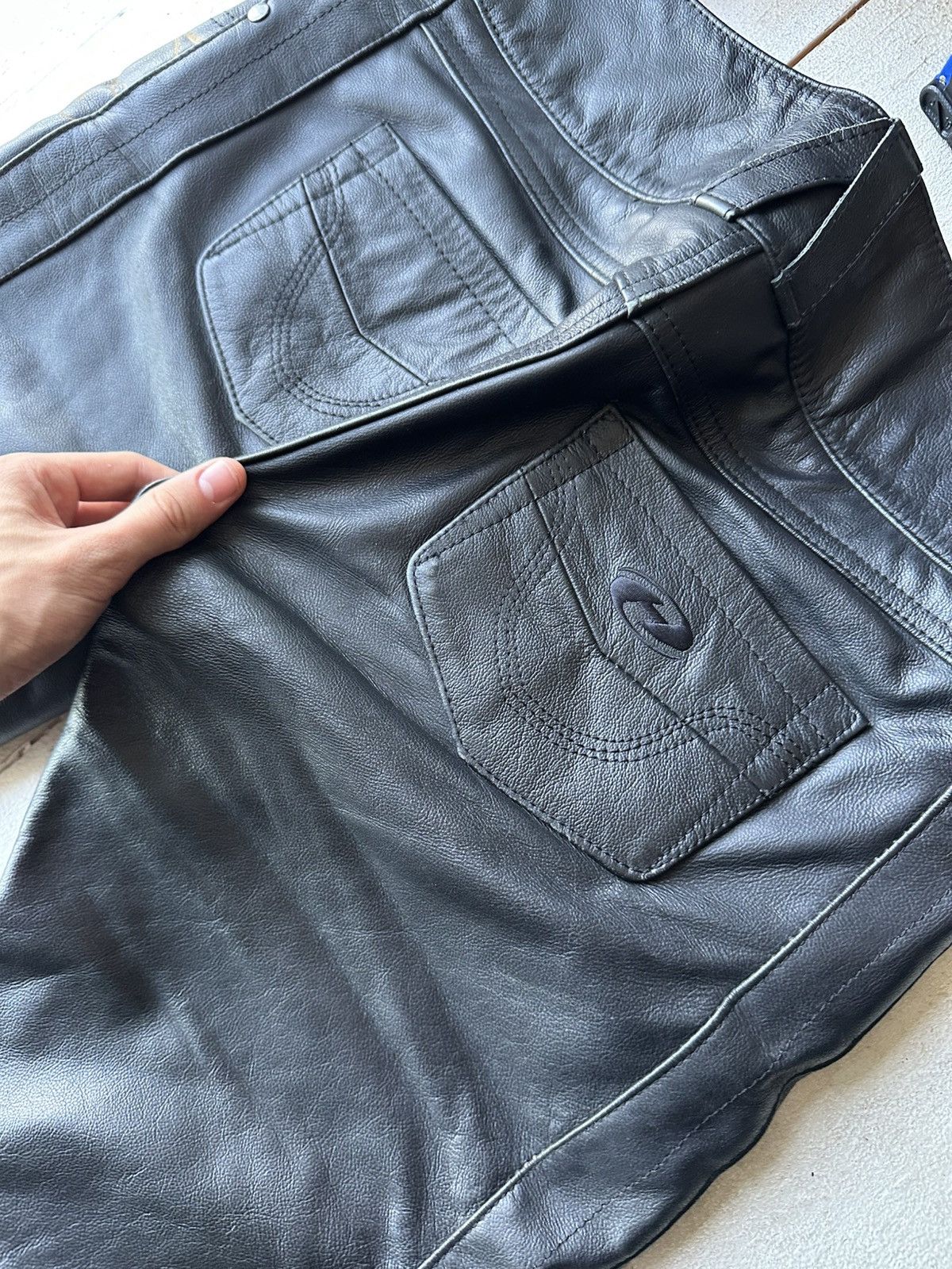 Leather HELD 🚨 LEATHER PANTS RACING VNTG Cowboy Biker Leather Pants Size US 32 / EU 48 - 12 Thumbnail