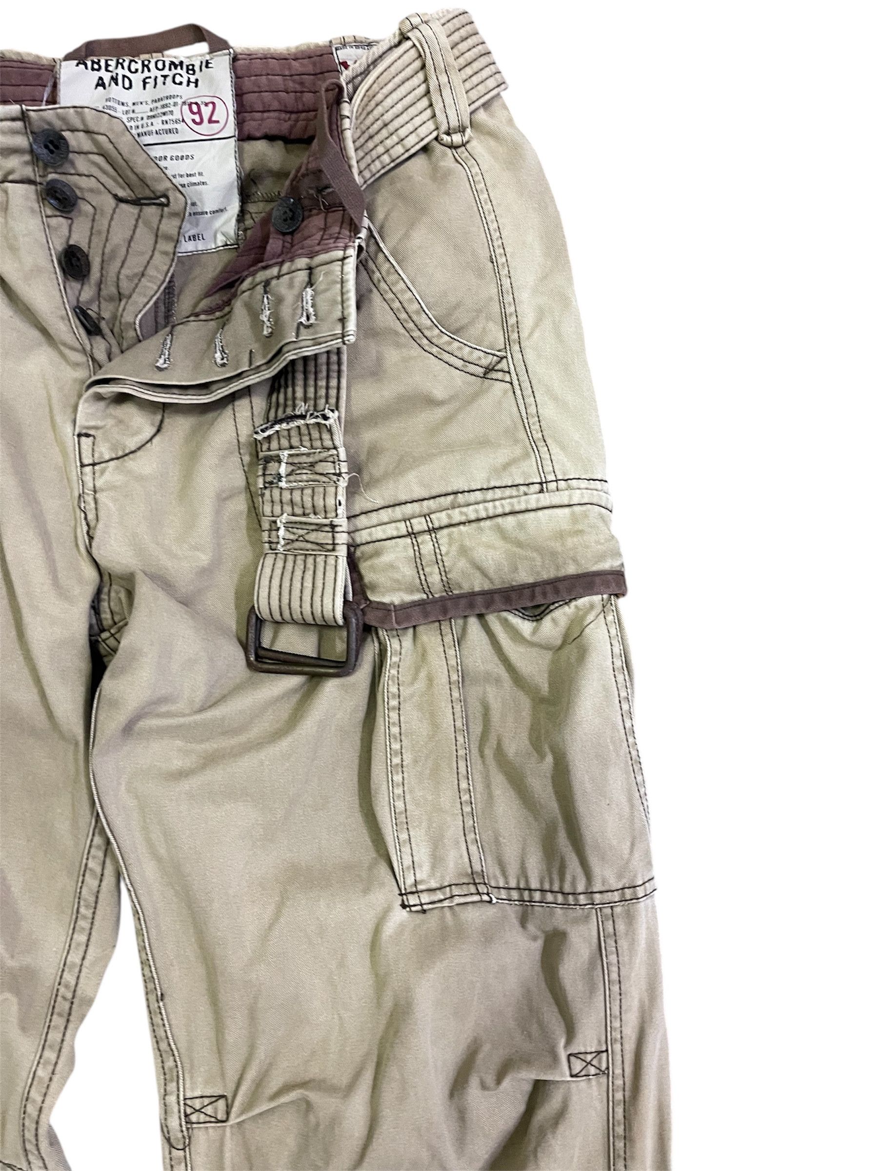 Abercrombie & Fitch A&F Combat Ultra Heavy Cargo Beige Size XL Size US 36 / EU 52 - 3 Thumbnail
