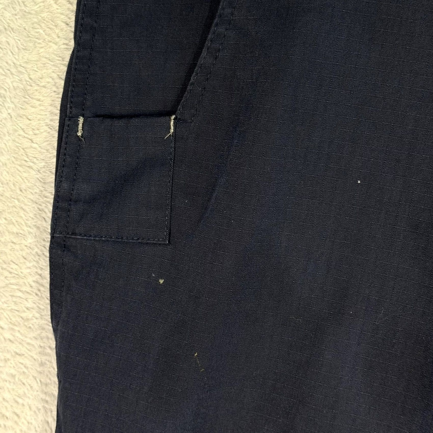 Carhartt Carhartt Pants Mens 34x29 Navy Ripstop Relaxed Fit Workwear Utility Stain Zip Size US 34 / EU 50 - 6 Thumbnail