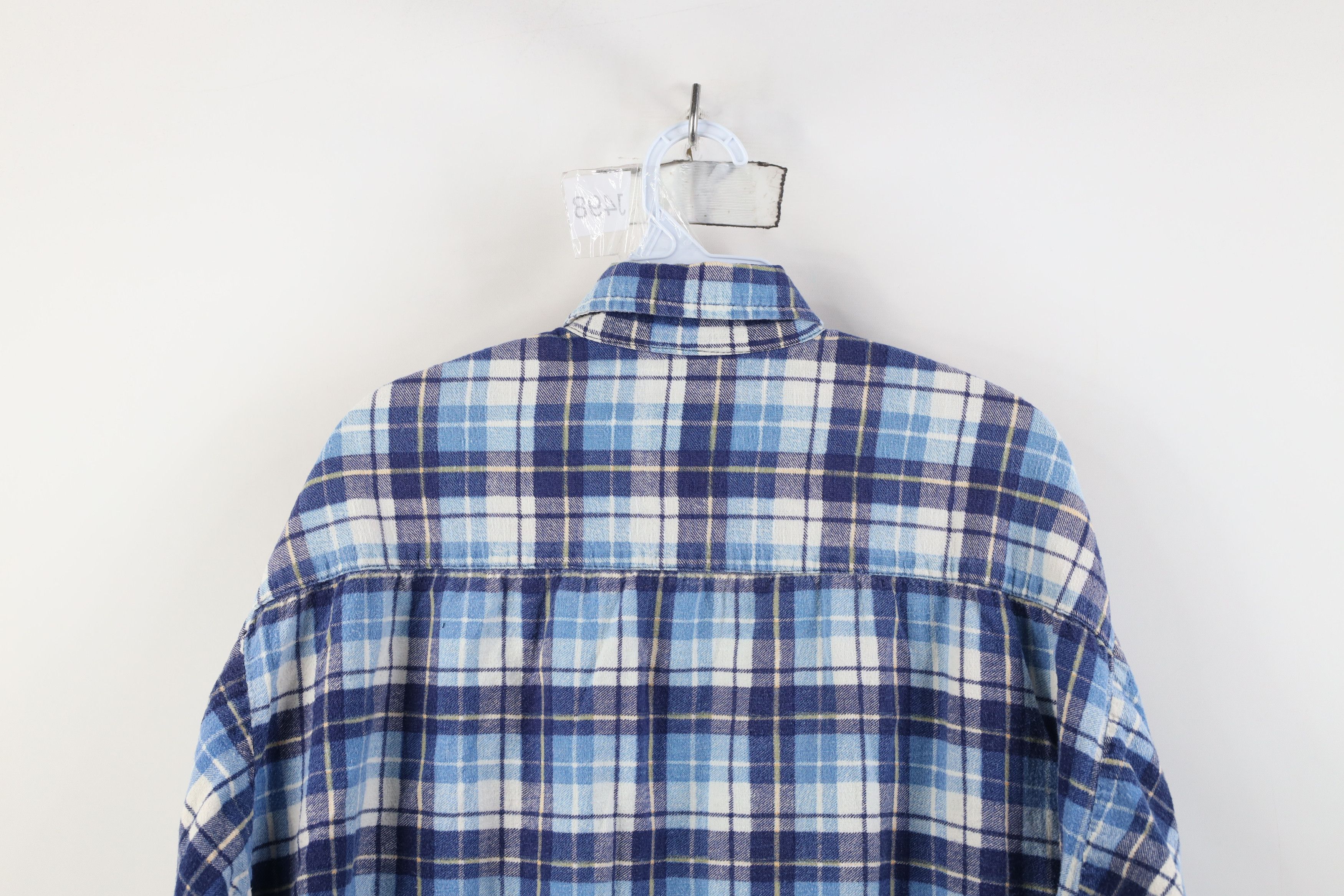 Vintage Vintage 90s Streetwear Baggy Flannel Button Down Shirt Plaid Size US XL / EU 56 / 4 - 9 Thumbnail