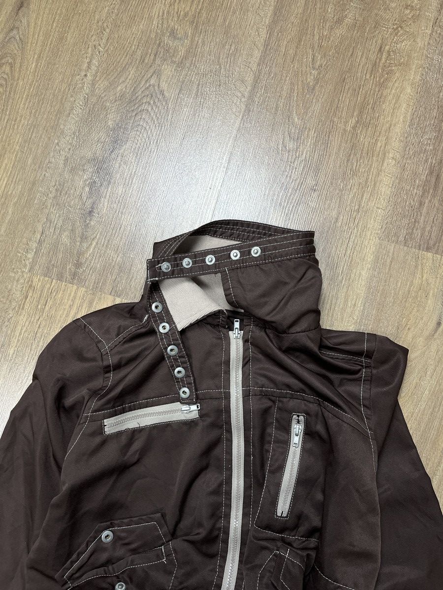 Japanese Brand × Vintage ➕ y2k vintage cropped bondage cargo nylon satin jacket Size M / US 6-8 / IT 42-44 - 3 Thumbnail
