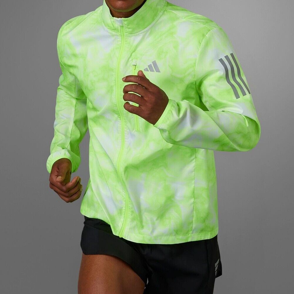 Adidas Adidas IL4797 Own The Run Jacket Lucid Lemon ( S ) Size US S / EU 44-46 / 1 - 1 Thumbnail