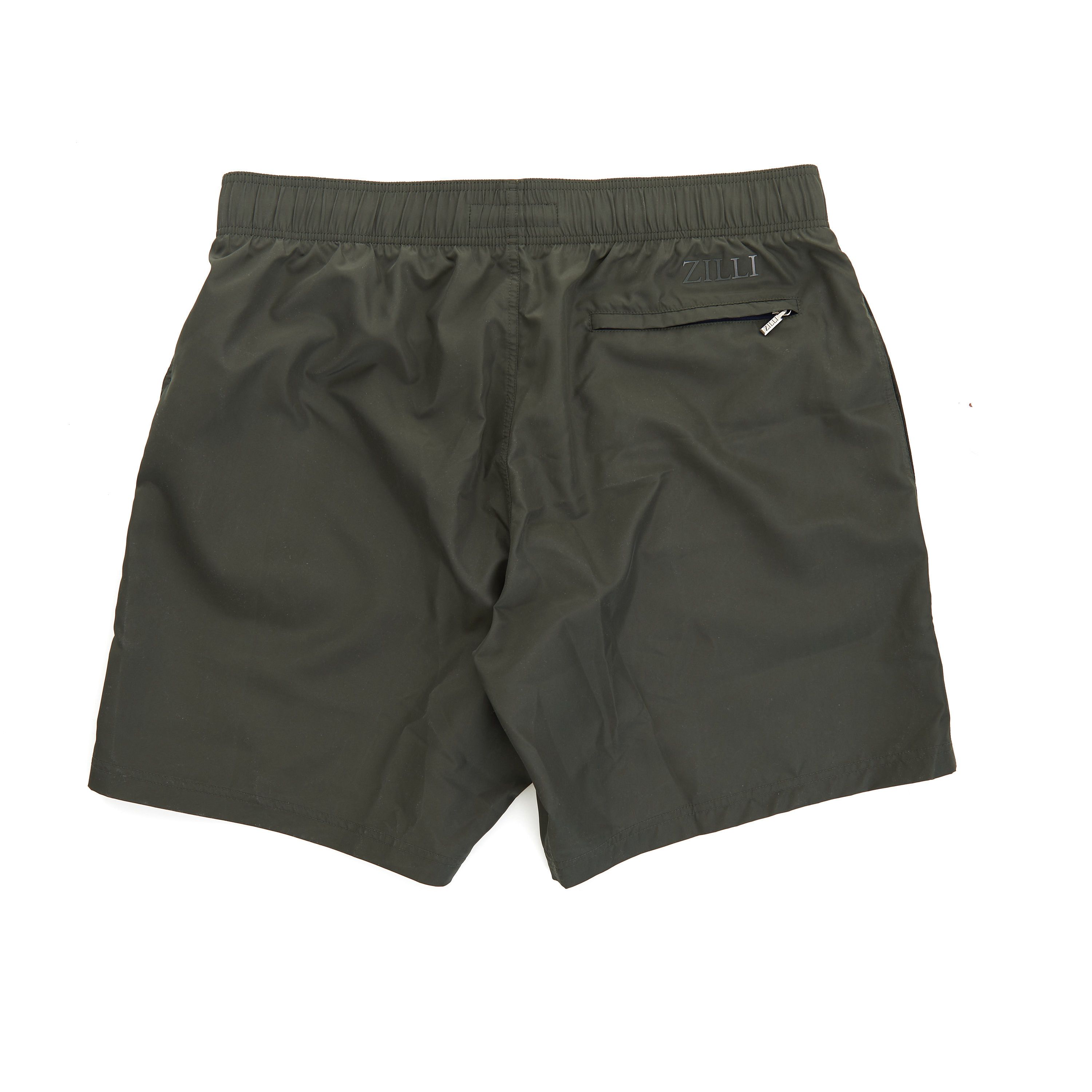 Zilli Dark Sage Monochrome Swim Shorts Size US 30 / EU 46 - 2 Thumbnail