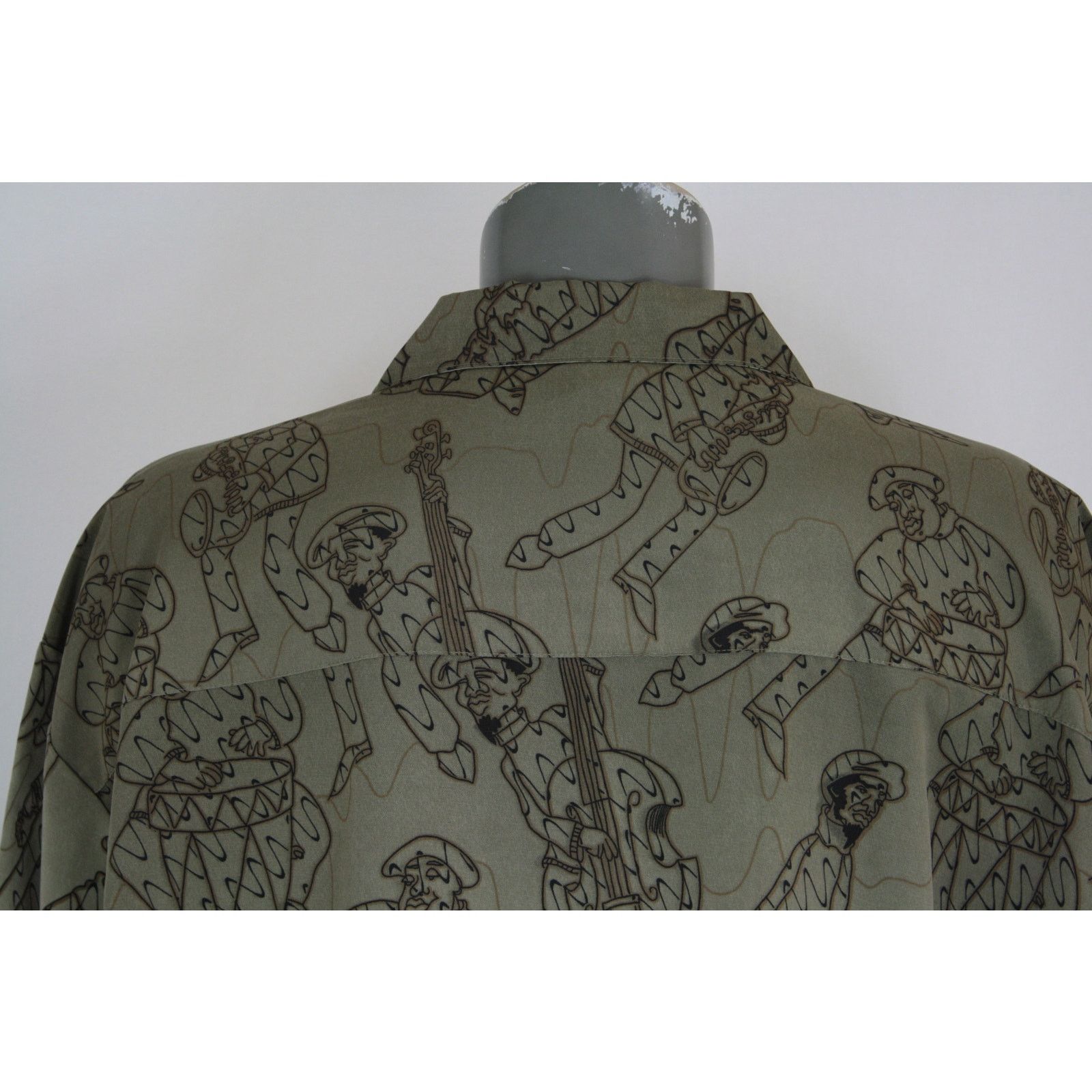 Vintage Vintage 90s Jazz Players All Over Print Shirt Size US XL / EU 56 / 4 - 5 Thumbnail