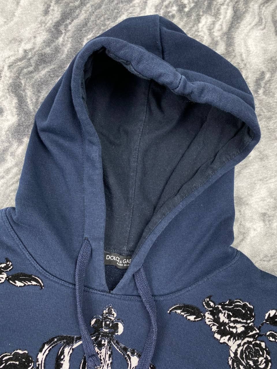 Dolce & Gabbana Vintage Dolce Gabbana Big Angel Logo Hoodie Men Size 50 Blue Size US M / EU 48-50 / 2 - 12 Thumbnail