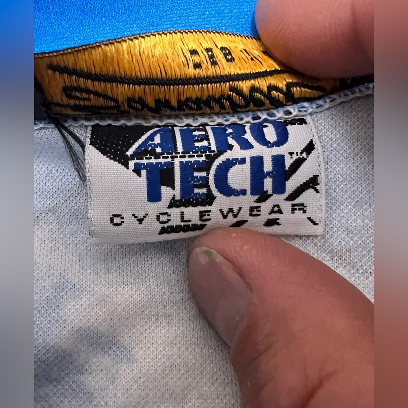 Other Vintage Aero Tech Schnaubelt Cycling Jersey XL Race Rare! Size US XL / EU 56 / 4 - 9 Thumbnail