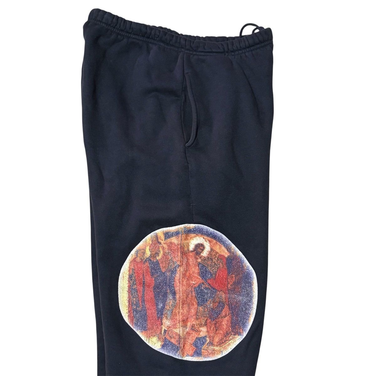 Kanye West JESUS IS KING 2019 ANGEL PORTRAIT SWEATPANTS IN NAVY YEEZY Size US 34 / EU 50 - 4 Thumbnail