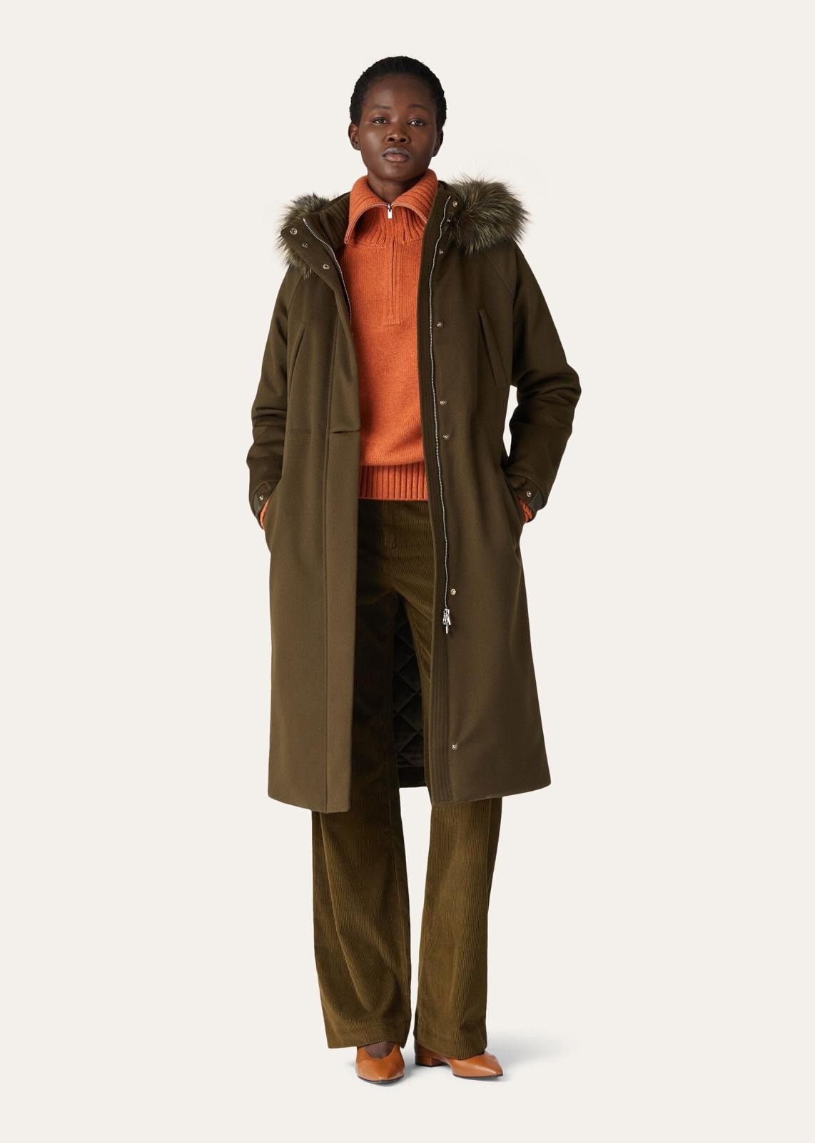 Loro Piana o1srvl11e1124 Icery Long Jacket in Brown Size L / US 10 / IT 46 - 4 Thumbnail