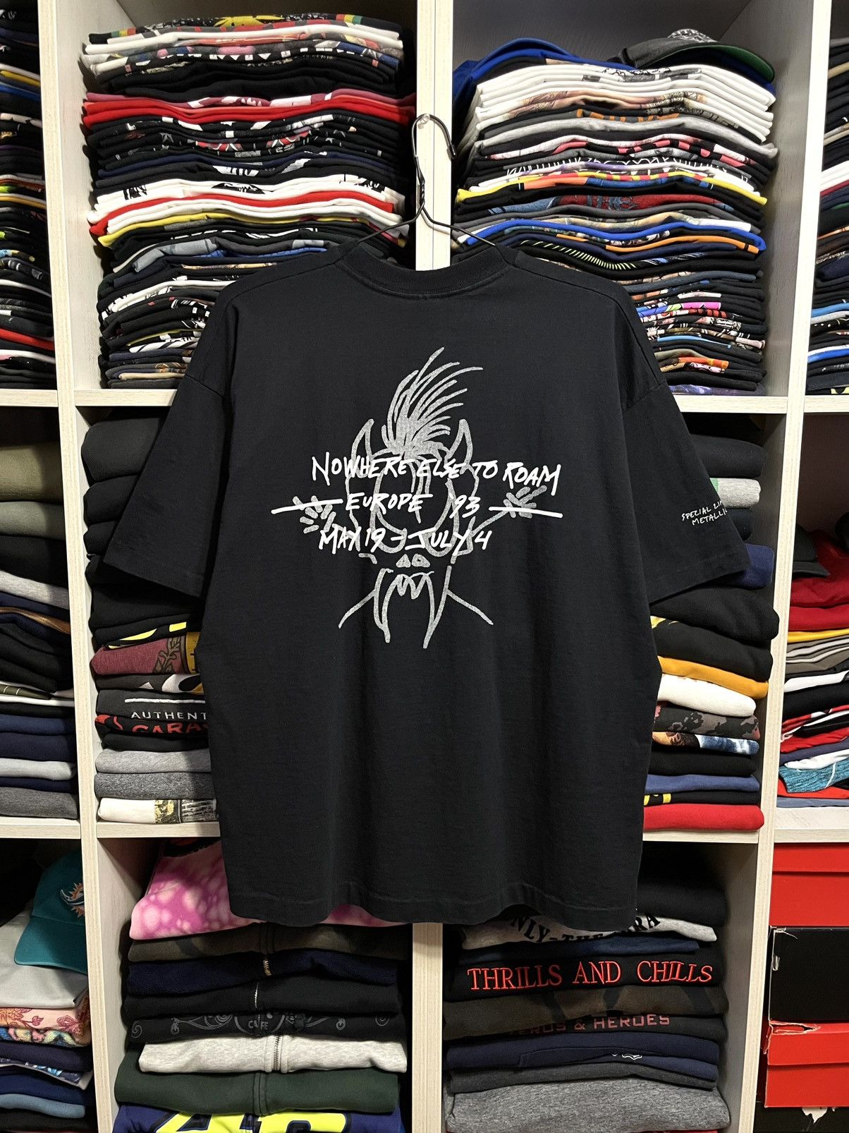 Band Tees Vintage 1993 Metallica Metallifukinca Metal Band T-Shirt 90s Size US XL / EU 56 / 4 - 2 Thumbnail