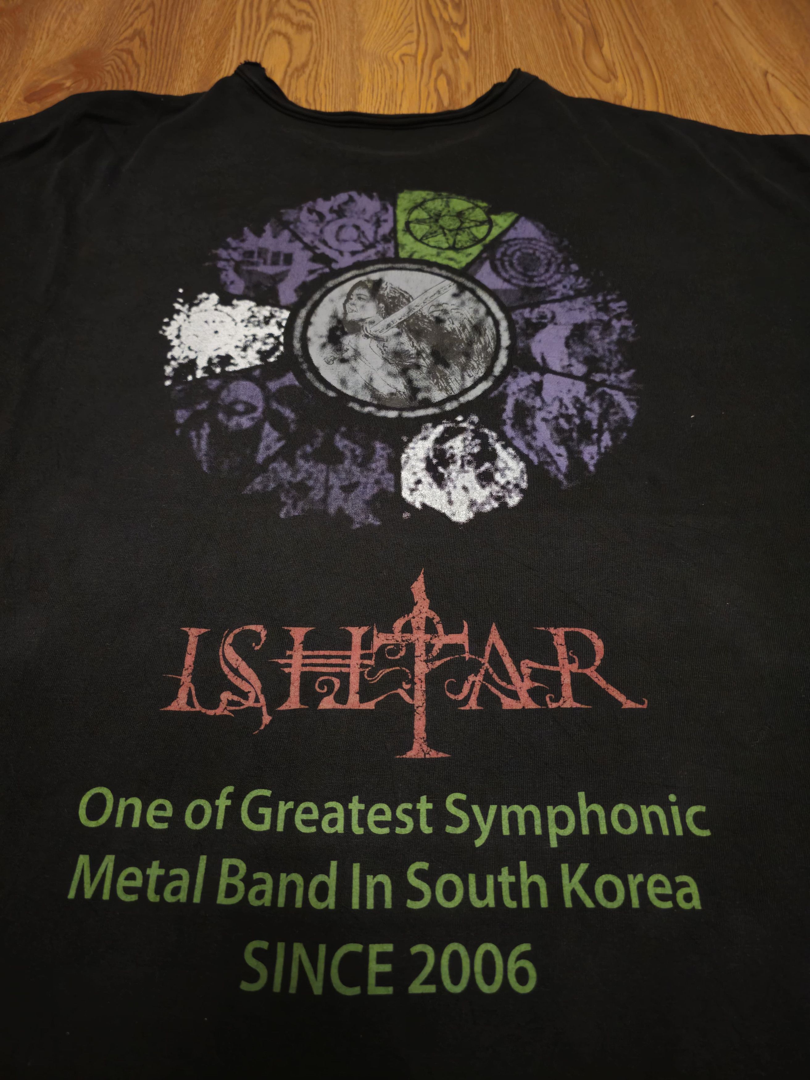 Band Tees × Japanese Brand 🔥RARE ISHTAR Metal Band In Korea Distressed Cut T shirt Size US XL / EU 56 / 4 - 6 Thumbnail